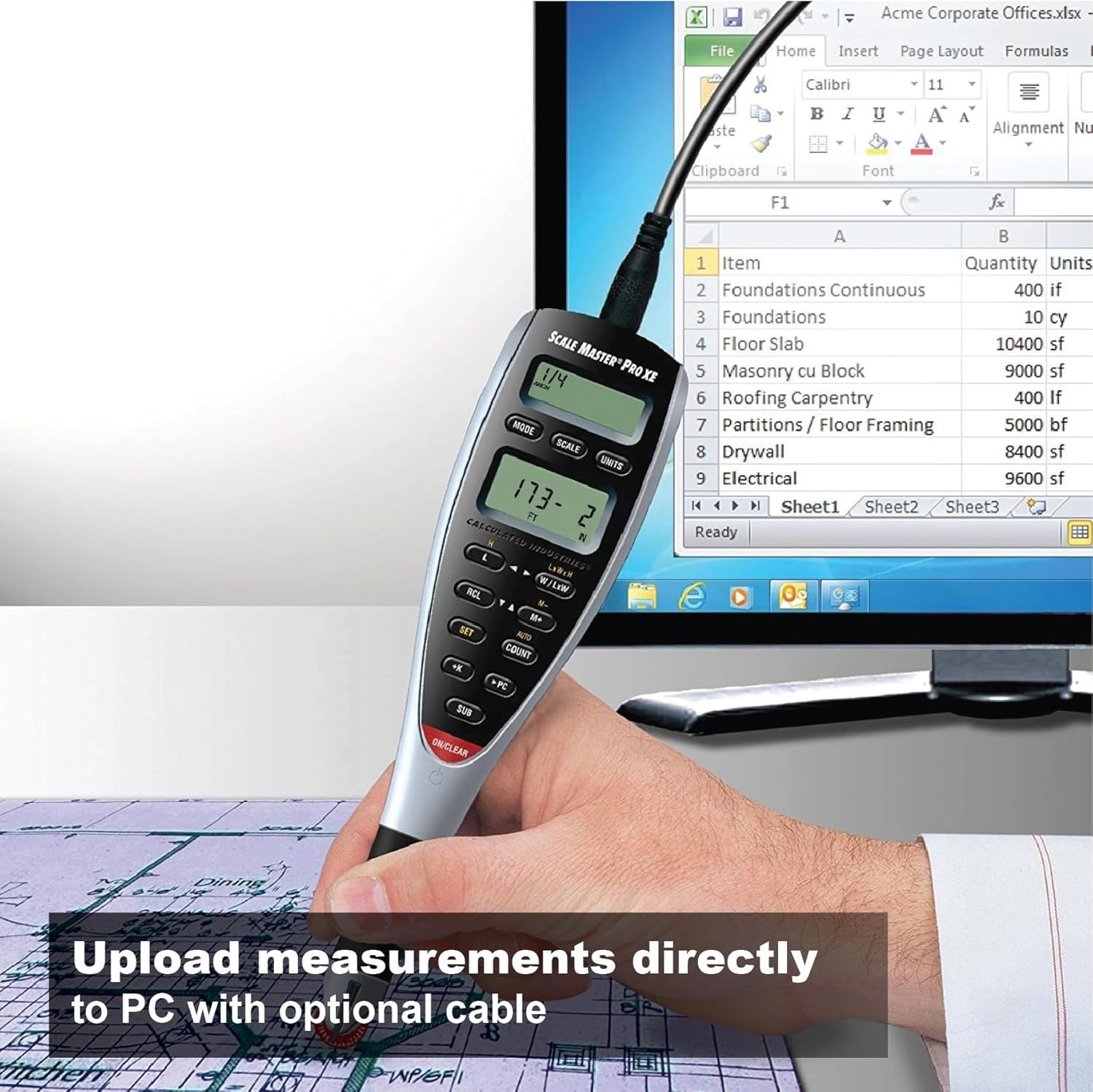 Scale Master Pro XE Advanced Digital Plan Measure for Estimating Plan Takeoff...