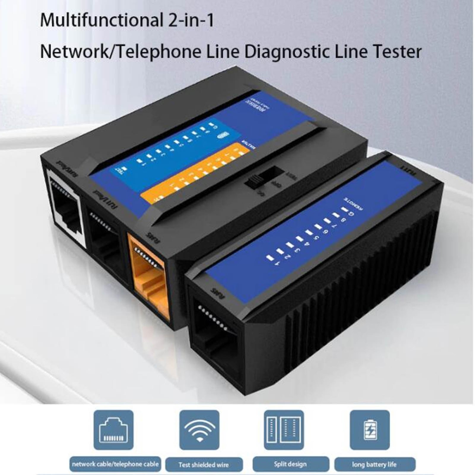 Network Cable Tester Multi Network Tester RJ45 Cable Test POE Switch Ethern YHTK