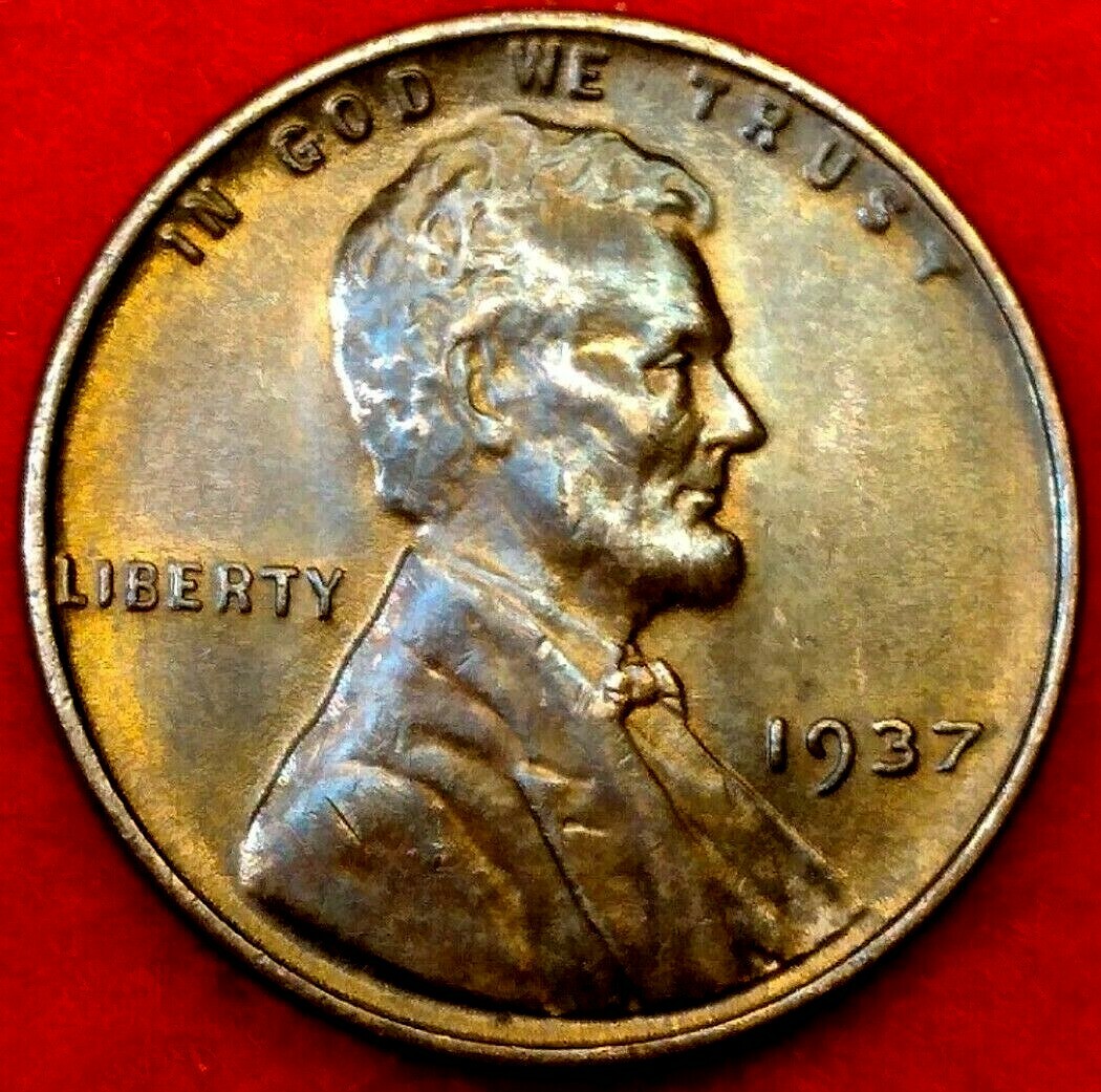 1937 p Lincoln wheat cent#77