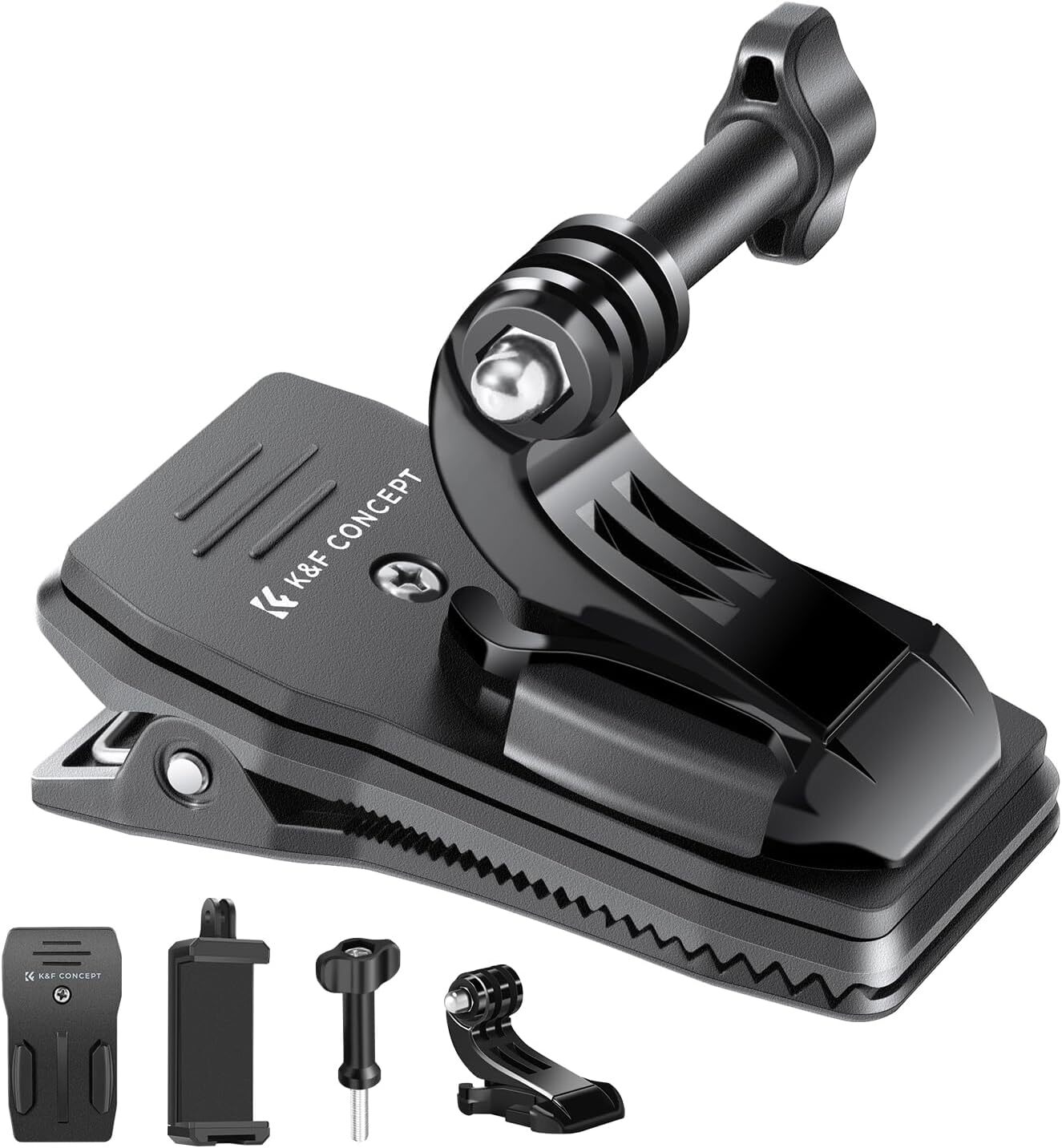 K&F CONCEPT Backpack Strap Clip Mount for GoPro Hero 12 11 10 9 8 Action Camera