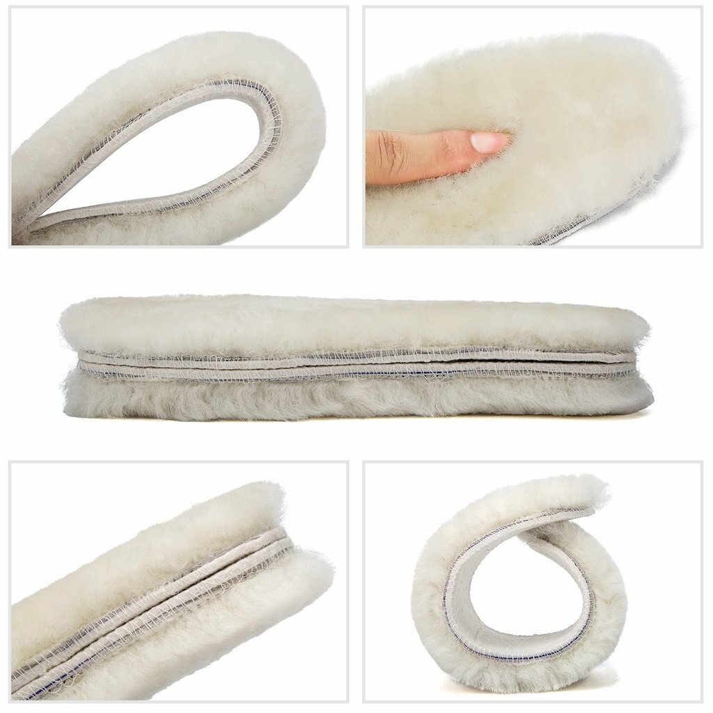 Happystep Real Lamb's wool Sheepskin Insoles Generic Replacement for UGG Boots