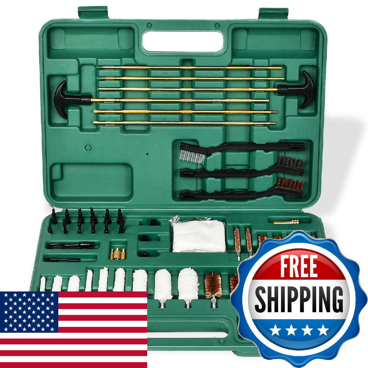 XKV Universal Gun Cleaning Kit for Caliber Pistol Rifle Handgun Shotgun Hunting