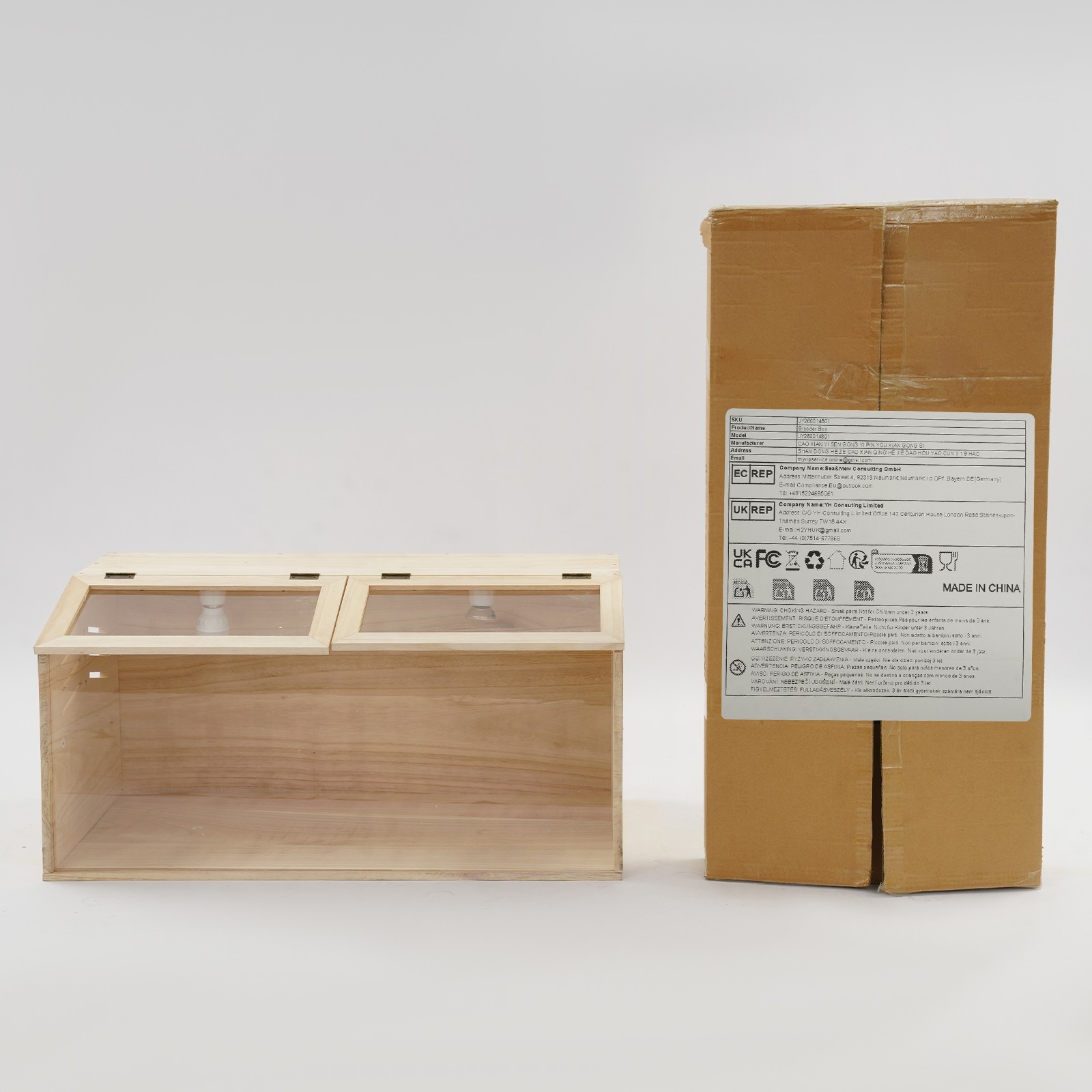 Chicken Brooder Box, Indoor Brooding Box For Chicks, Brooder Box 80*40*40cm