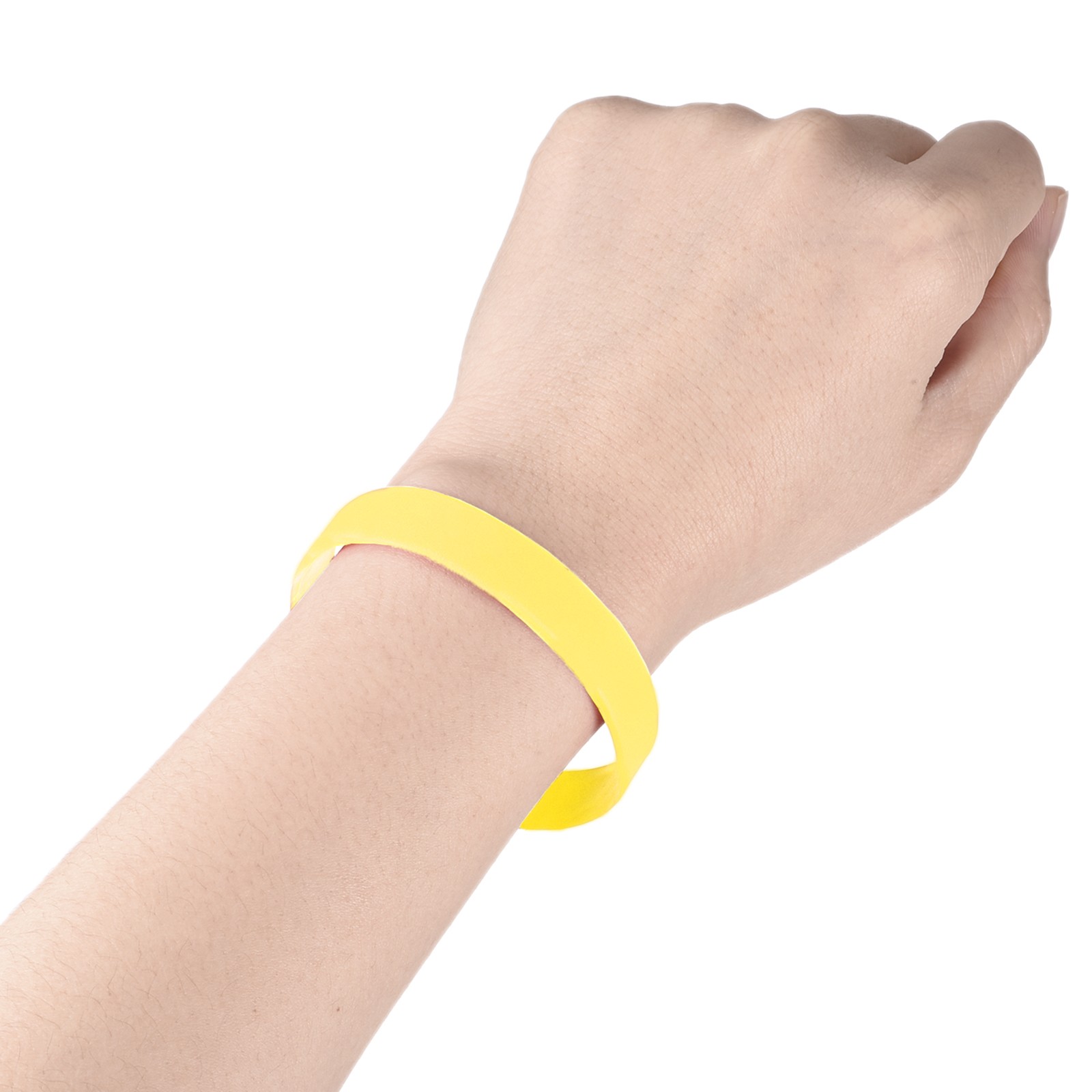3Pcs Bracelets Wristbands 1/2 Inch Width 8" Length Yellow