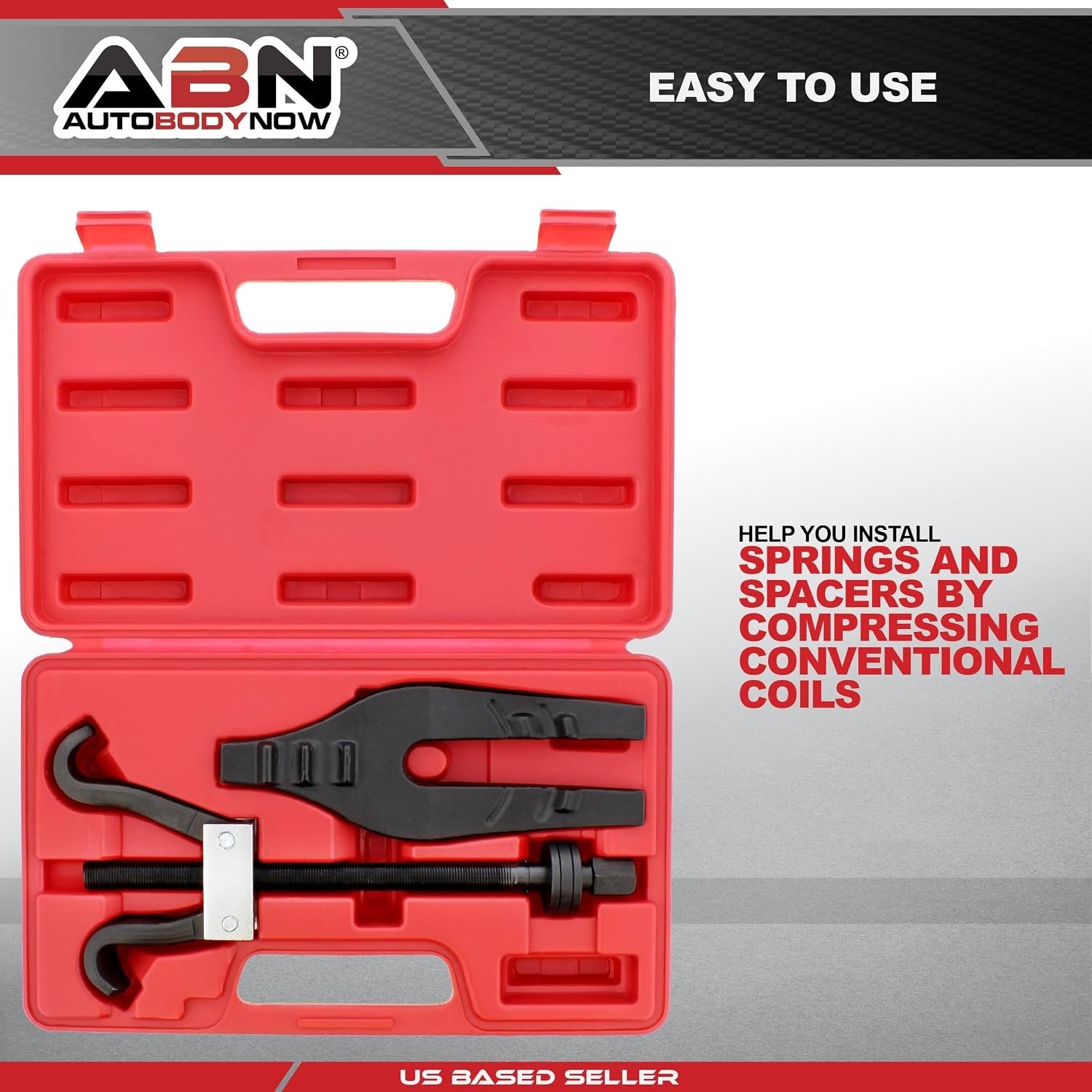 Coil Spring Compressor Tool - Heavy-Duty Metal