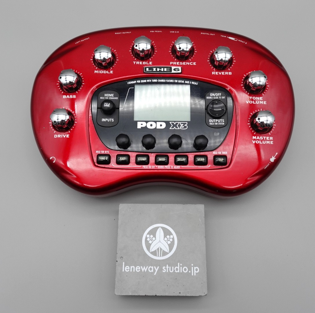LINE6 POD X3 Multi-Effects Guitar Effect Pedal Tested Used from JP