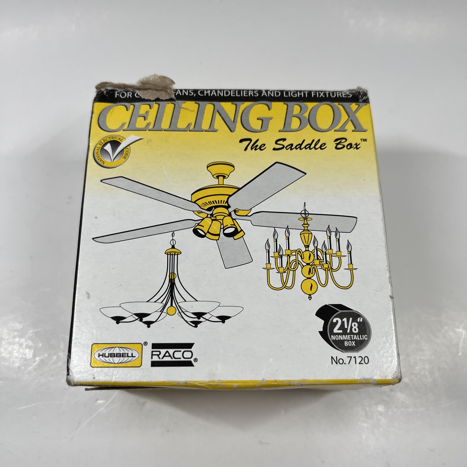 Raco 3-7/8 in.   Round Polycarbonate 1 gang Fan Box Black