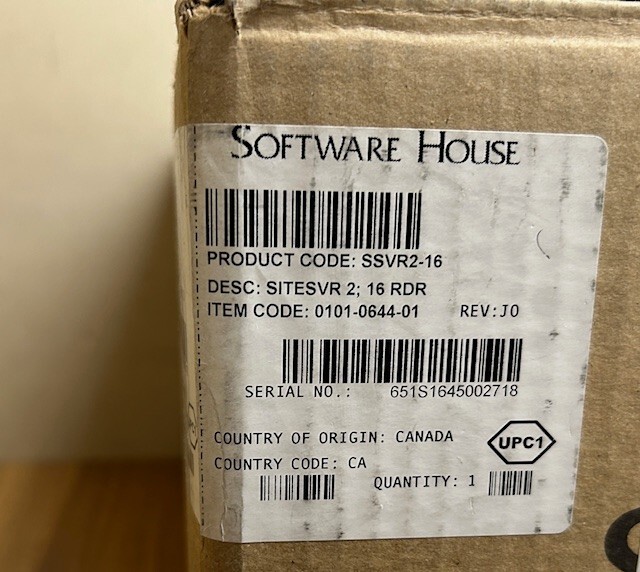 Software House SSVR2KIT-16-NR Siteserver