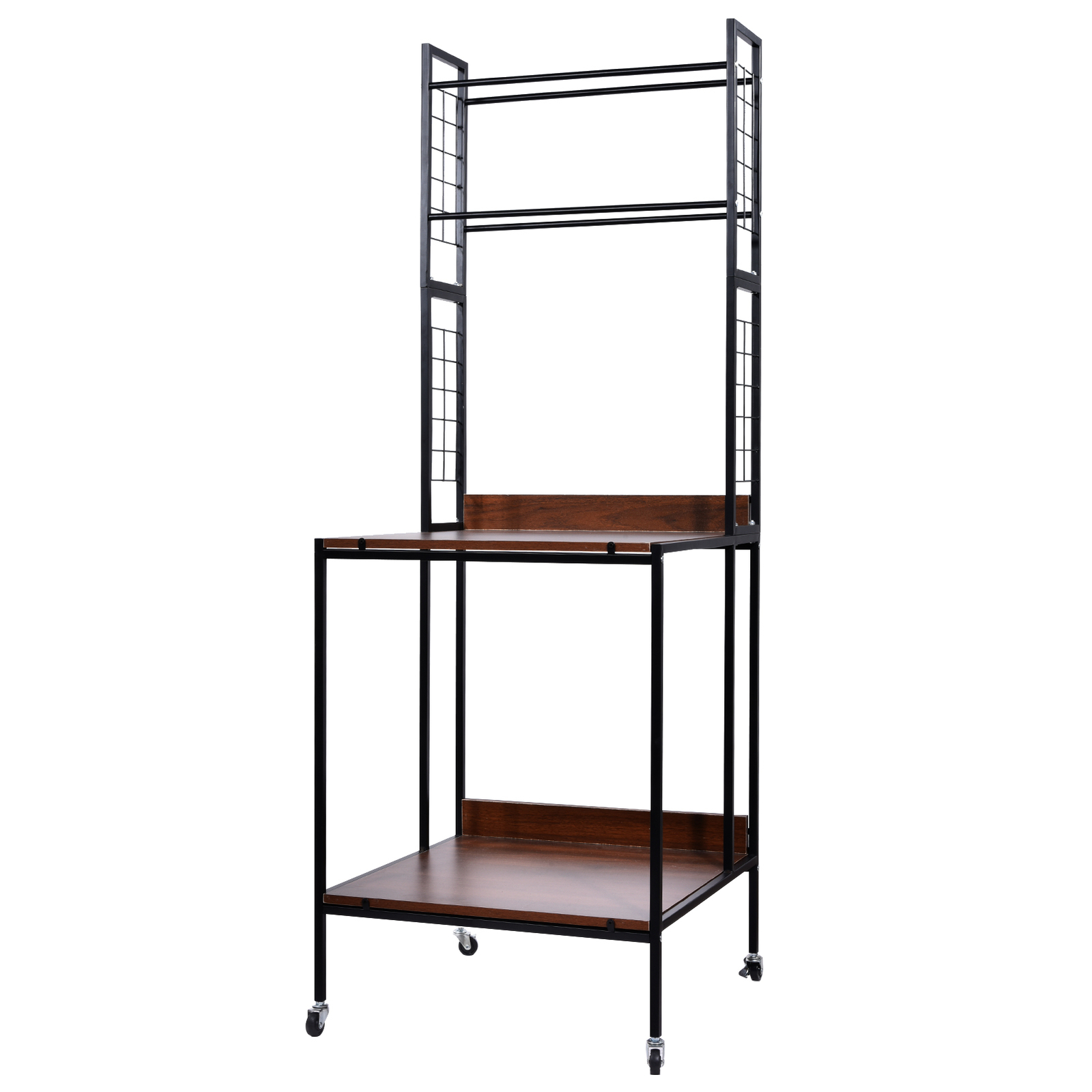 Mobile 3D Printer Stand Double Layer Filament Storage Rack+Wheel