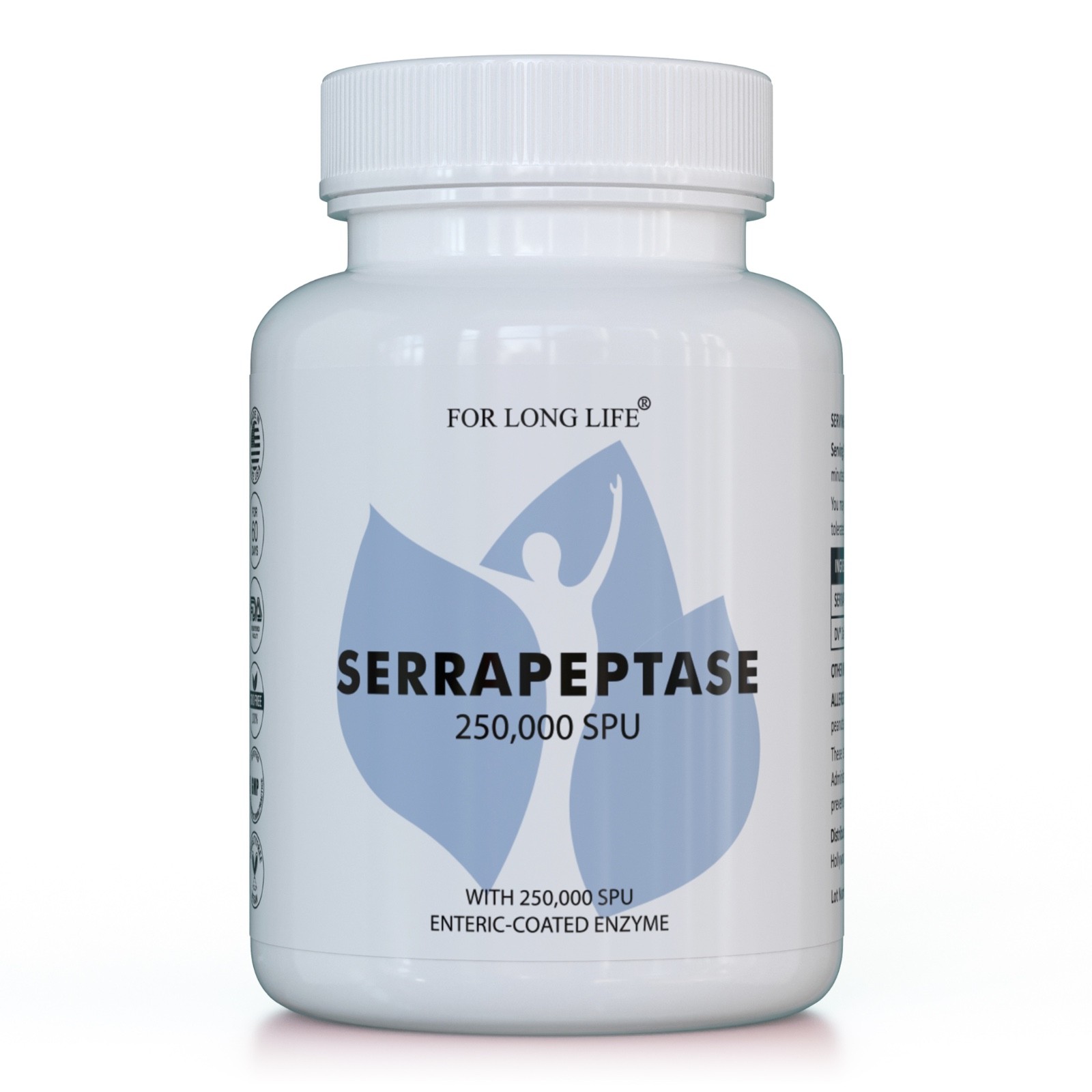 SERRAPEPTASE Enzyme 250,000 SPU ENTERICCOATED ANTIINFLAMMATORY STRONGST ONMARKET