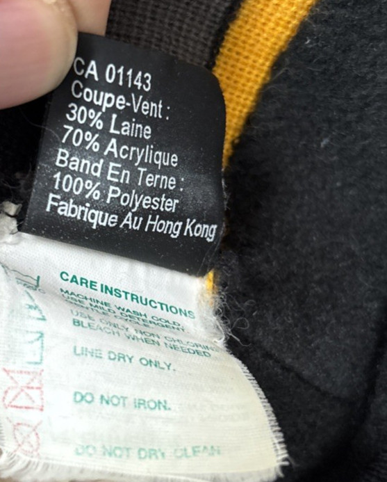 Obermeyer Steve Black Yellow Ski Hat