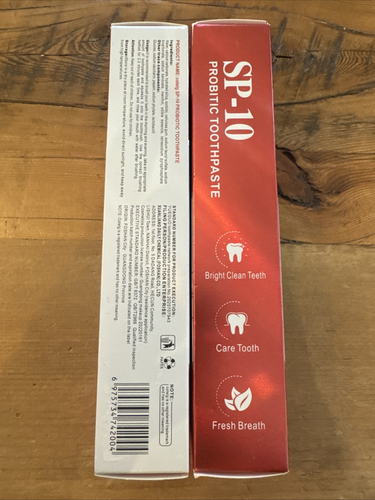 2X SP-6 Probiotic Toothpaste Sp-6 Toothpaste Whitening Quick White Toothpaste