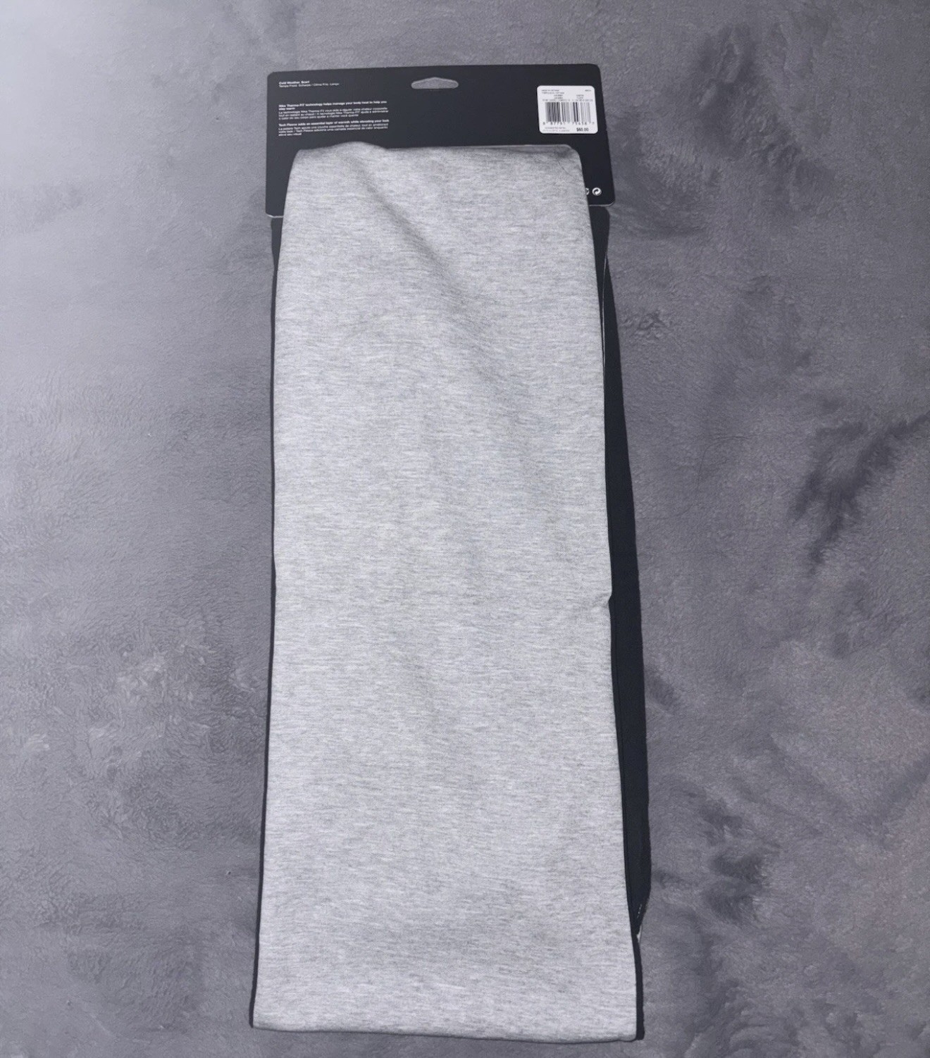 Nike Unisex Therma-Fit Tech Fleece Winter Scarf Cold Weather Gray / Black OS