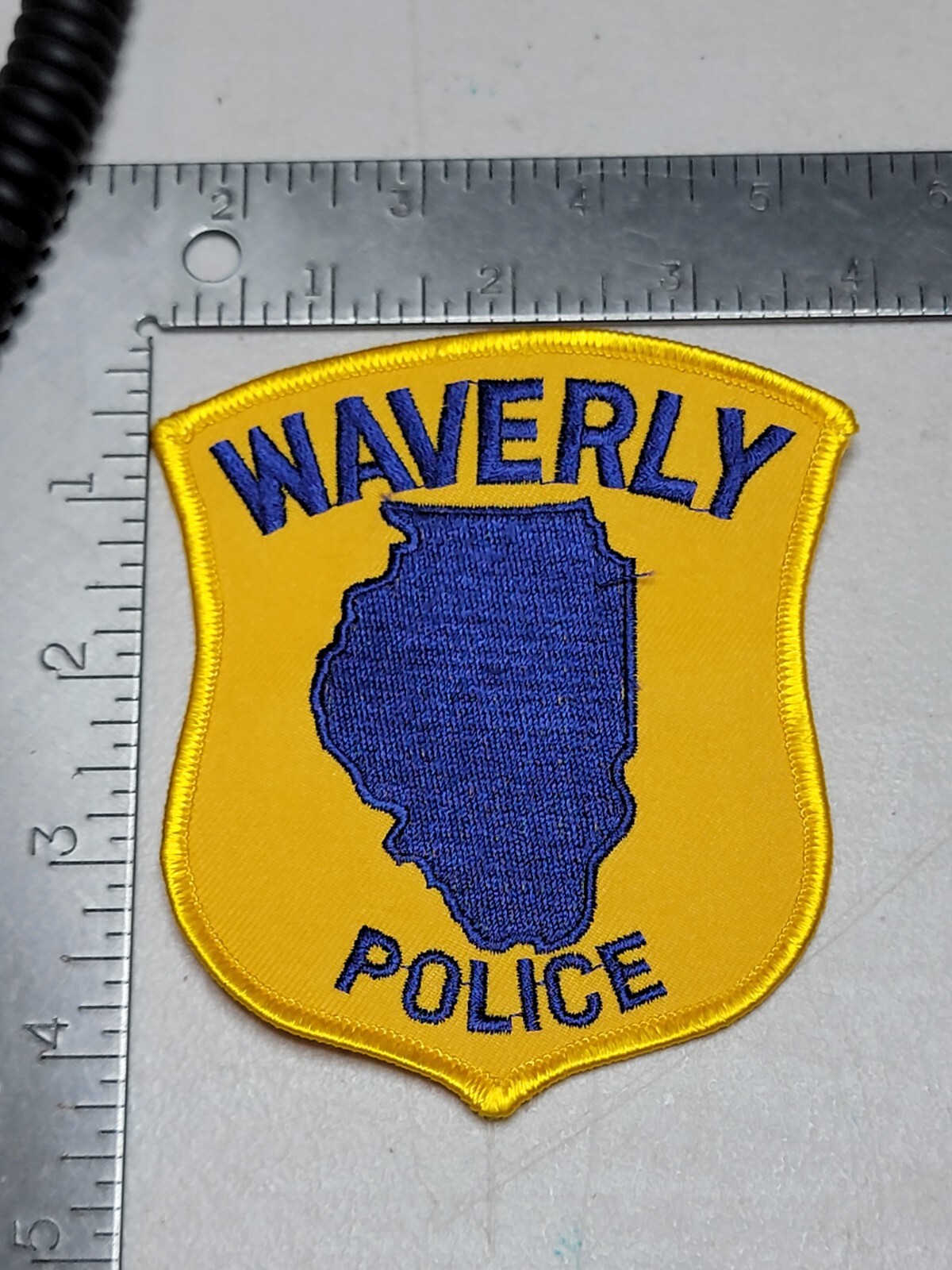 LE7 b5 Police patch patches Illinois Waverly