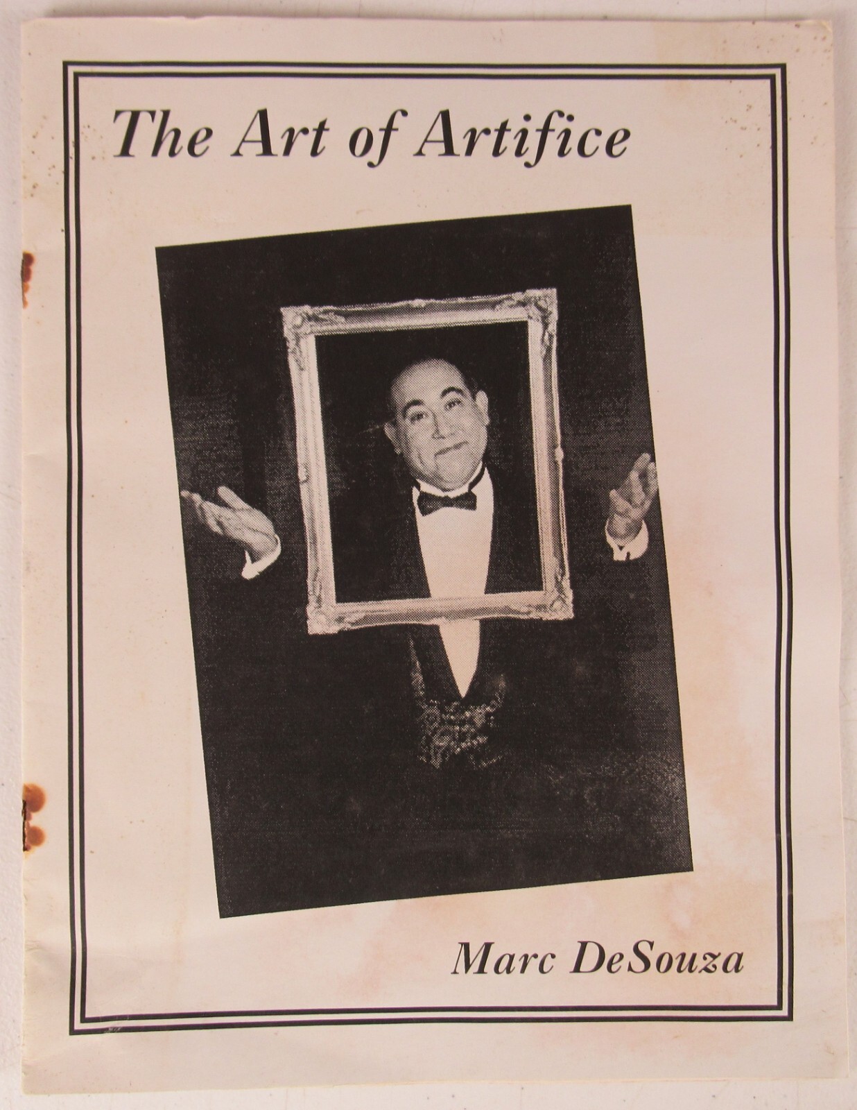 The Art of Artifice Marc DeSouza 1995 Coin Card Rings Magic Tricks Magician MZ9F