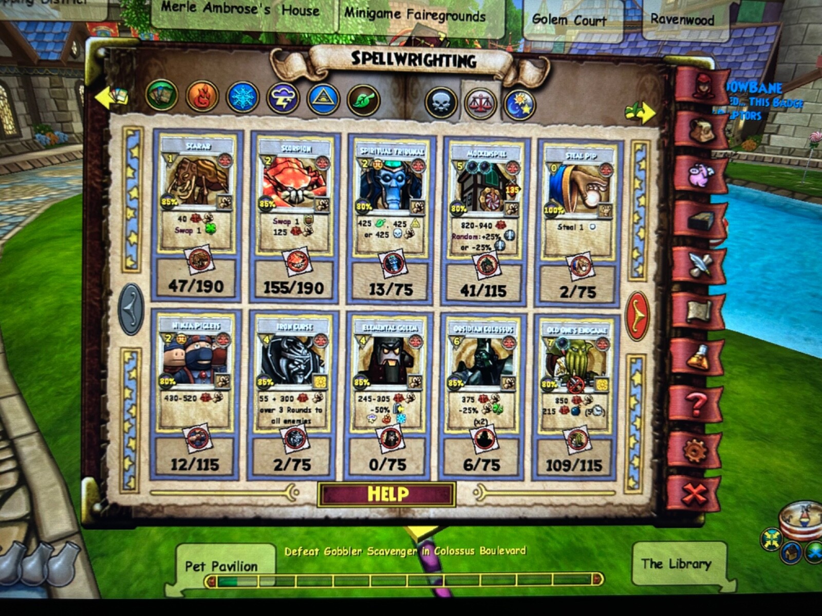 wizard101 account