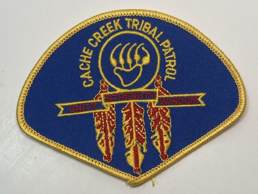 Rare HTF Cache Creek Tribal Patrol California CA Police Patch Obsolete