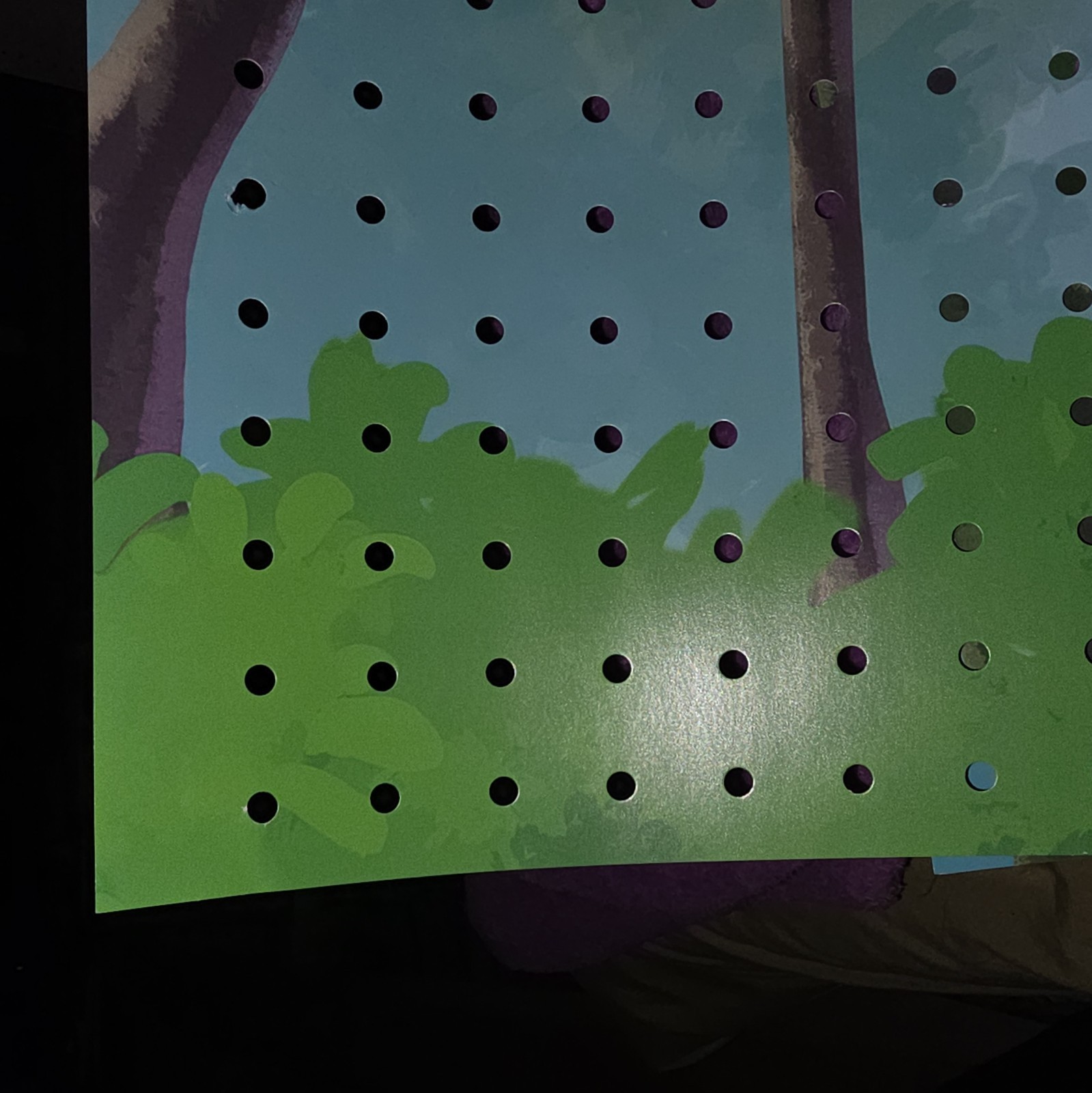 Butterfly Forest Printed Pegboard Panel Display Board