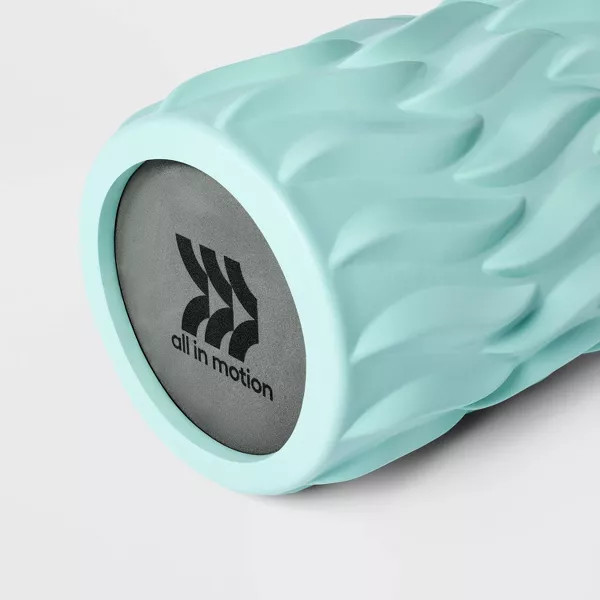 ALL IN MOTION™ 13" DEEP TISSUE FOAM ROLLER EVA MATERIAL - AQUA BLUE