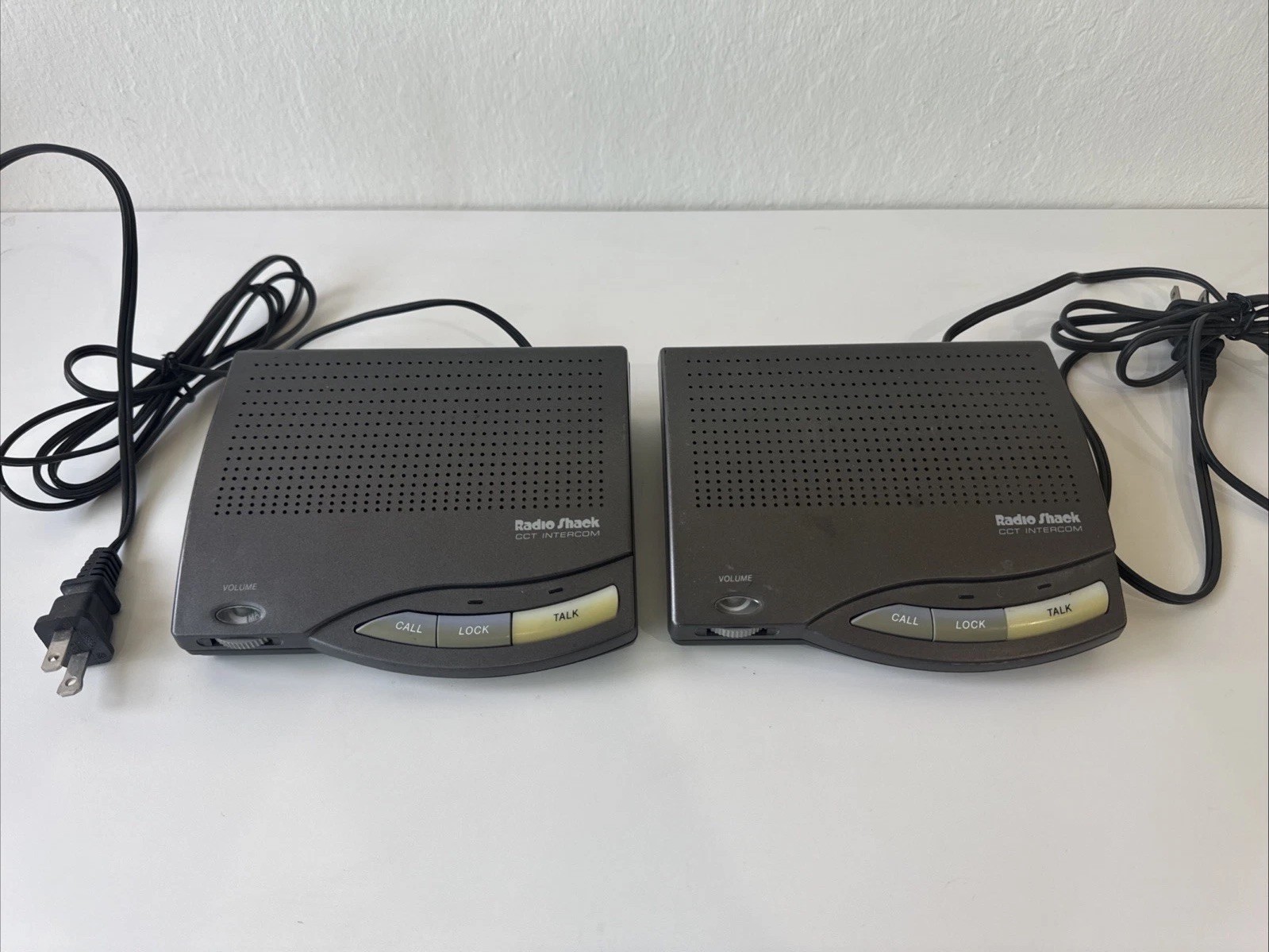 RadioShack CCT Intercom System - Gray (43-225) Unit A & Unit C *MISSING UNIT B*