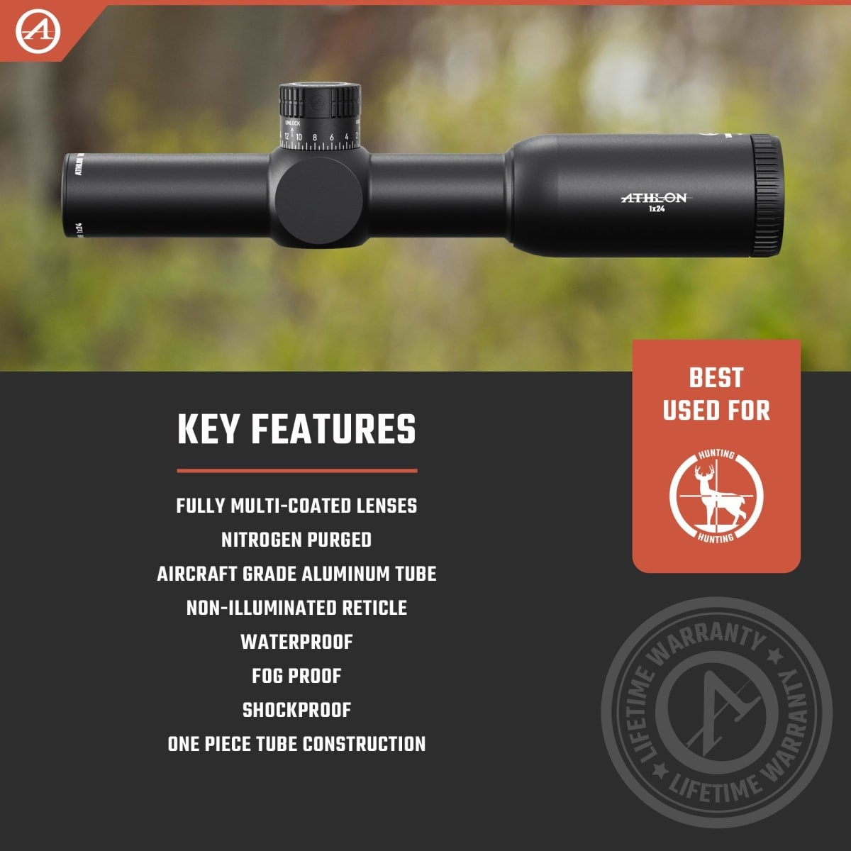 Muzzleloader Scope - Athlon Talos HMR 1x24mm