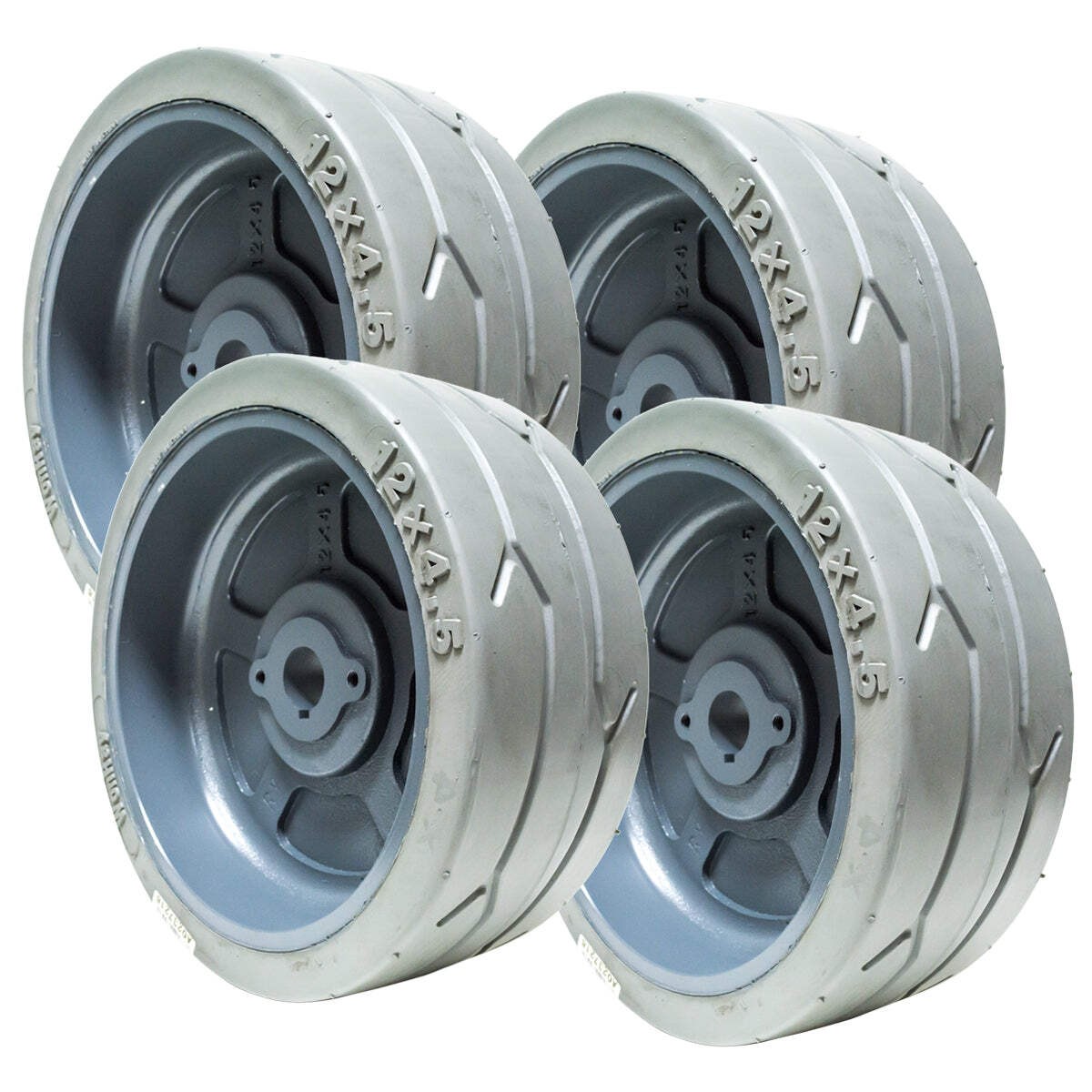 4PK Scissor Lift Wheel Tire Assembly For Genie 105122 12x4.5 Non Marking GS-1930