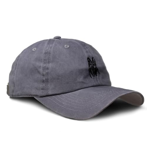 Soft Baseball Cap Embroidered Dad Hat Black German One Size Grey Design Only