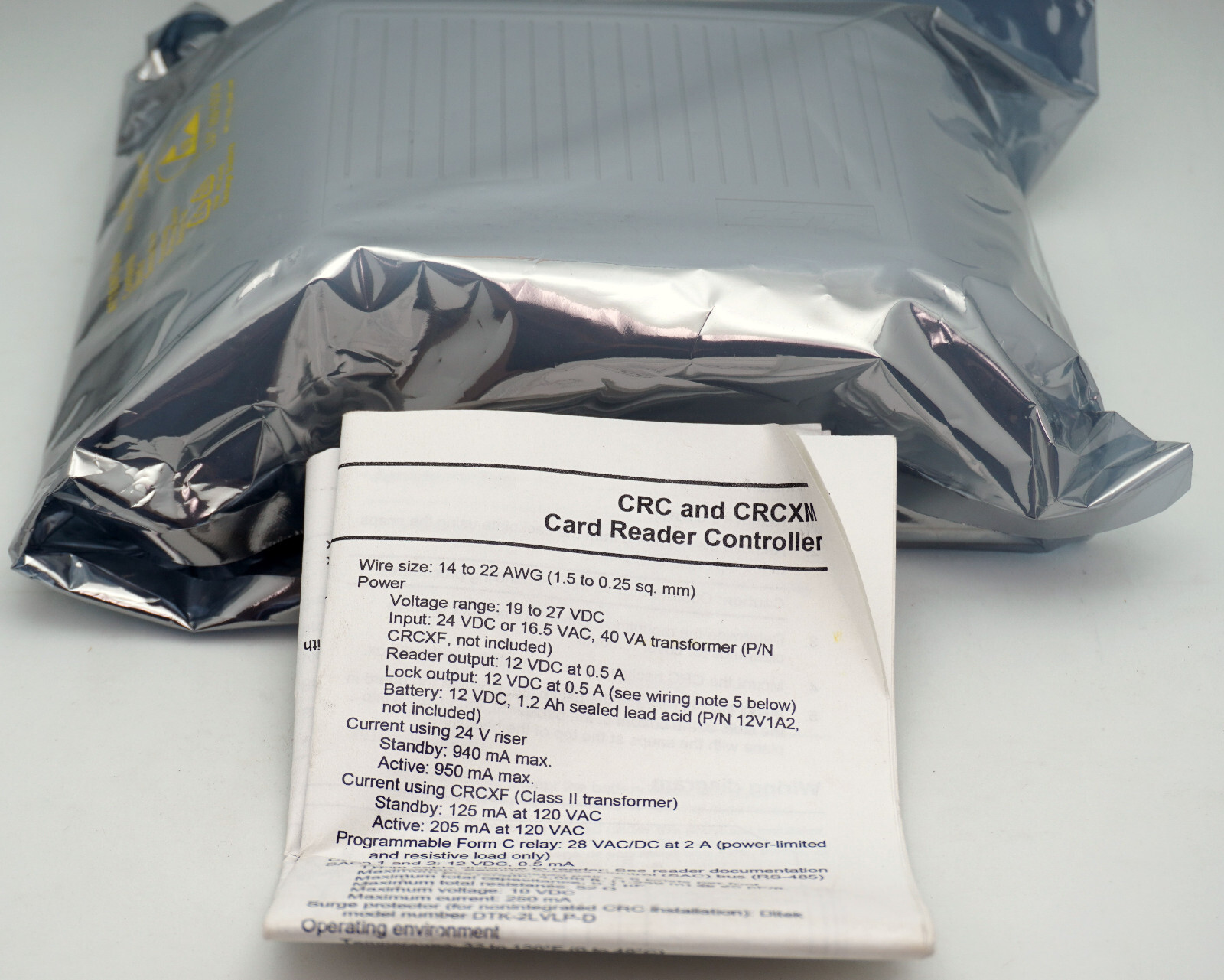 New Edwards EST CRC Card Reader Controller