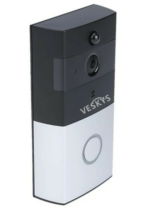 Veskys Smart Wireless Wifi Video Doorbell 720P Camera Night Vision IR Motion Det