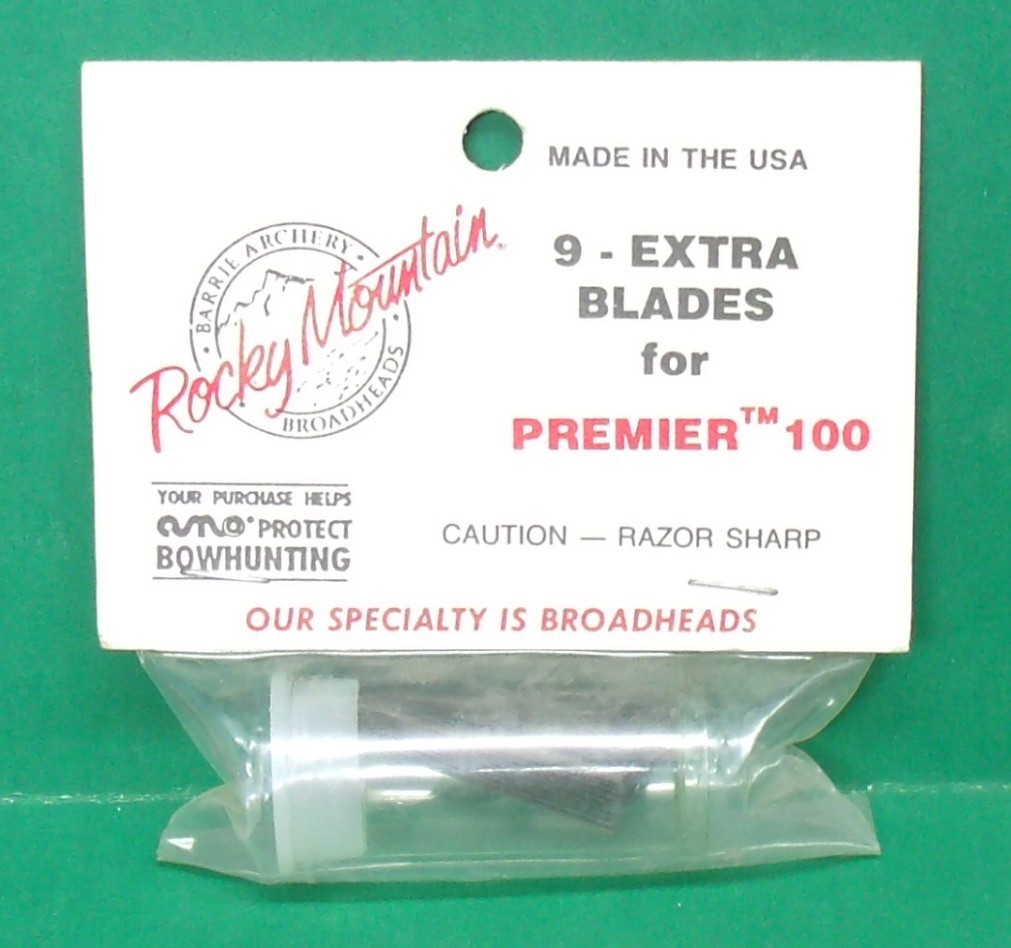 Rocky Mountain Premier 100 gr Broadhead Replacement Blades - New Pack