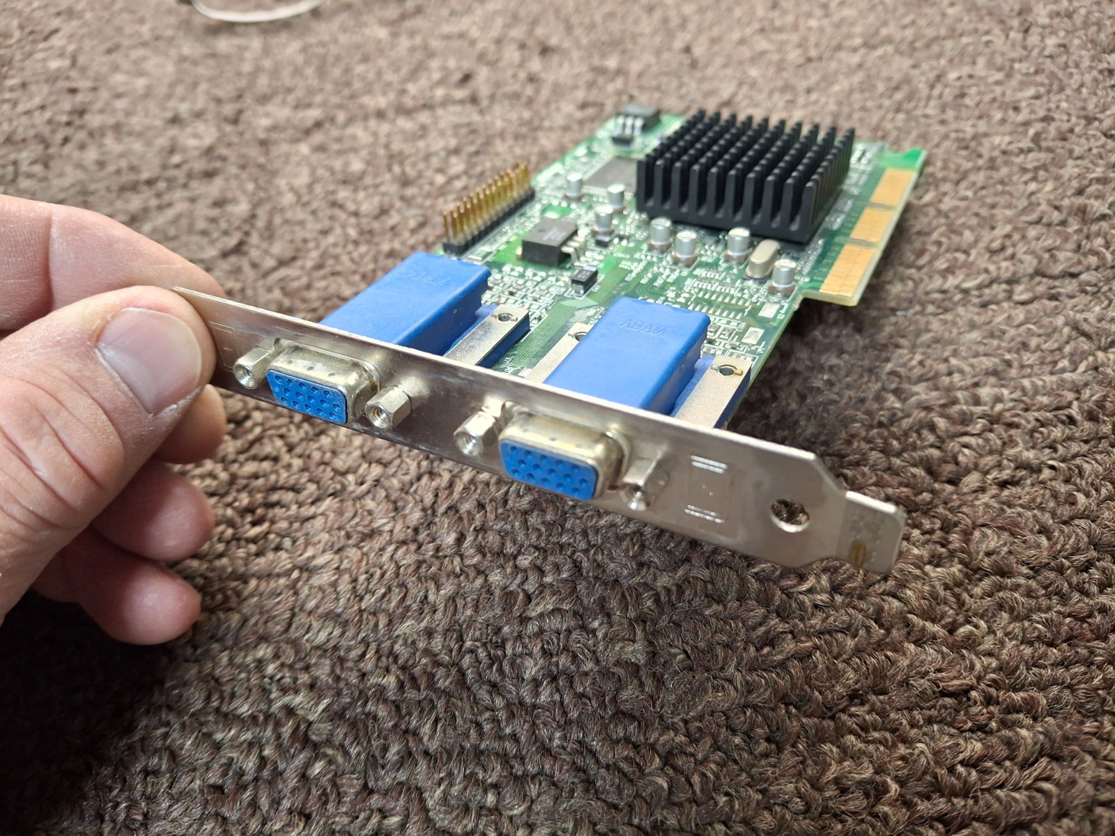 Matrox G45+MDHA16D0E6F 971-0302 REV:A Dual VGA Video Graphics Card