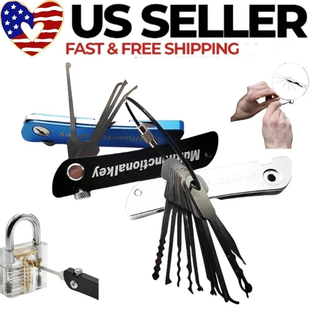 21pcs Stainless Steel Key Practice Set – Professional Door Unlocking Tools