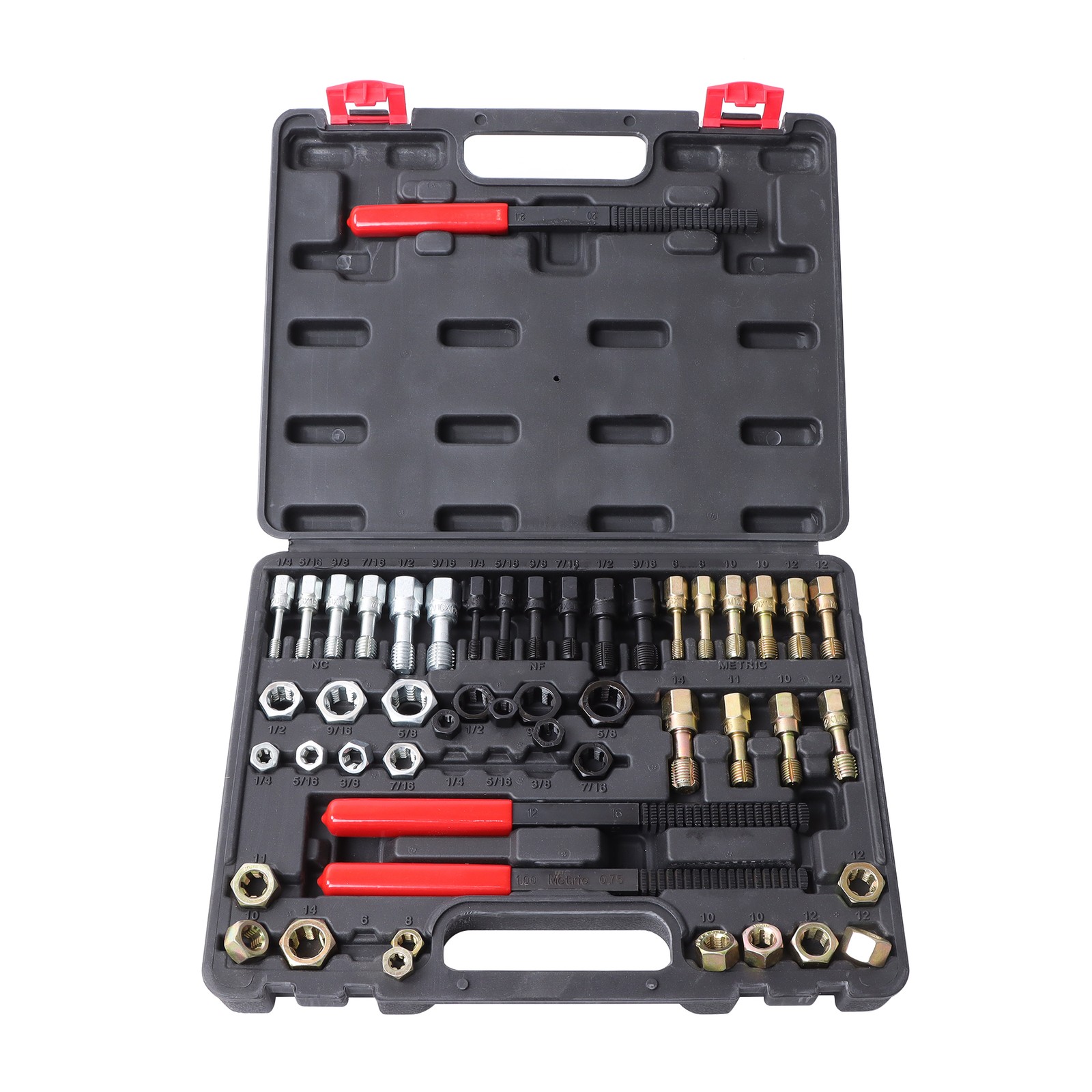 49PCS Thread Repair Tool Set UNC UNF Metric Thread Restorer Tool Rethreading NEW
