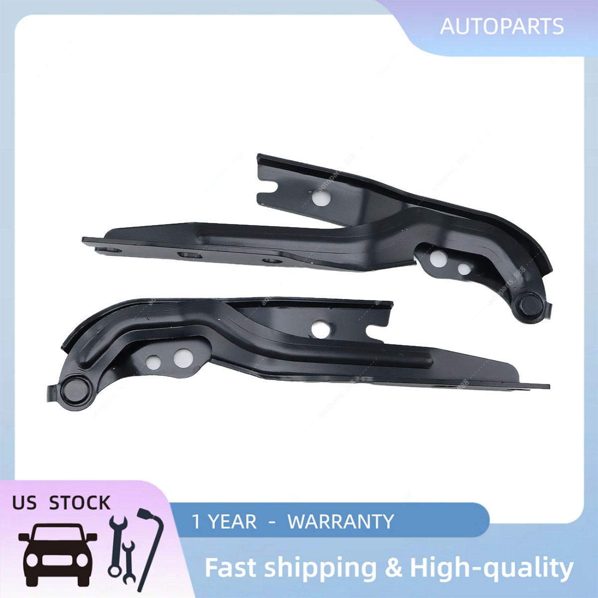 Hood Hinges Driver Left & Passenger Right Side For 2019-2025 Volkswagen Jetta
