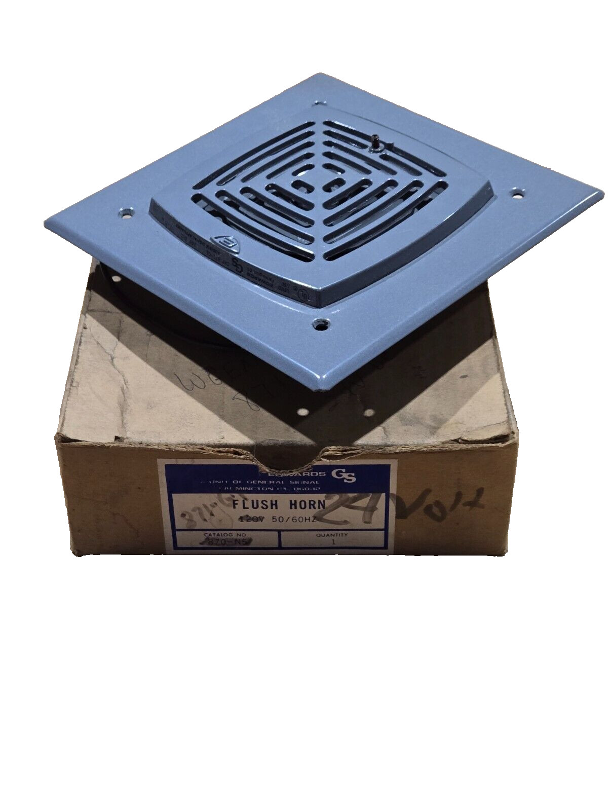 Edwards Signaling 871-G1 AdaptaHorn Flush Mount Vibrating Horn Indoor 24V