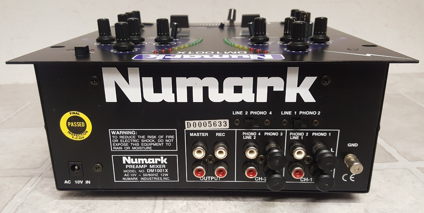 Numark DJ Mixer DM1001X | No Power Supply