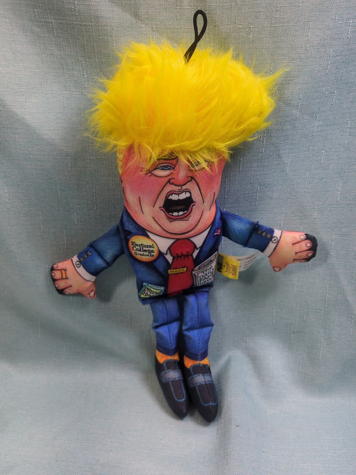 Multipet Collectible Donald Trump 12'' Policitcal Parody Dog Toy Fuzzu 2024