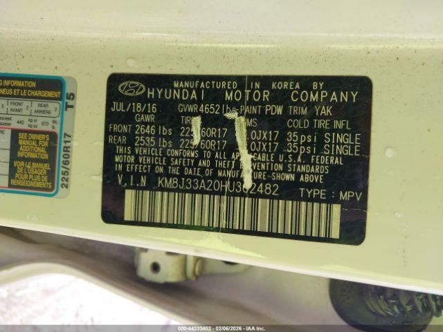 TUCSON 2017 Glove Box 5025505