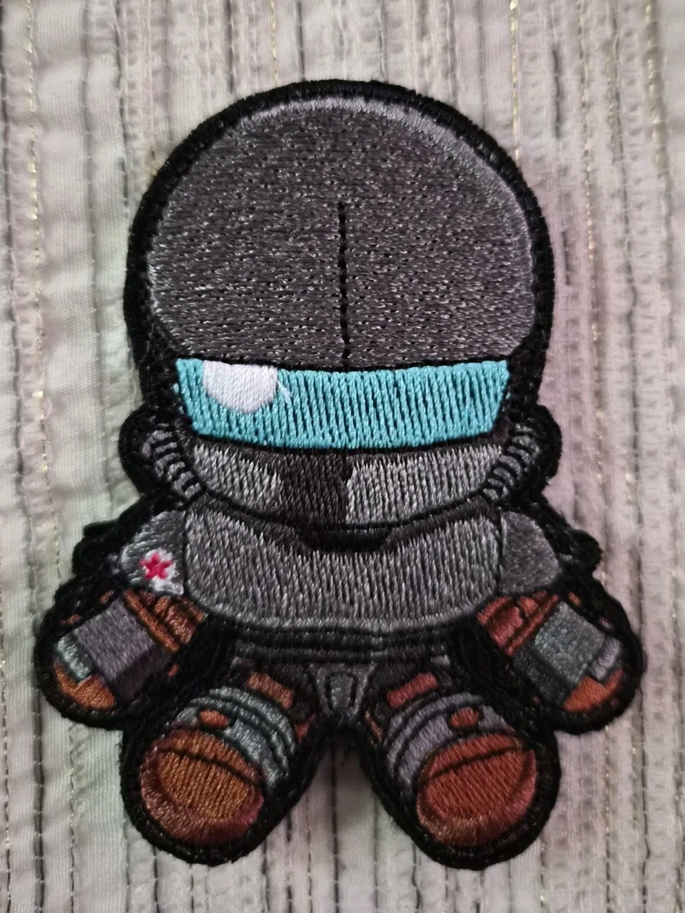 Fallout Liberty Prime Chibi Embroidery Morale patch - hook and loop