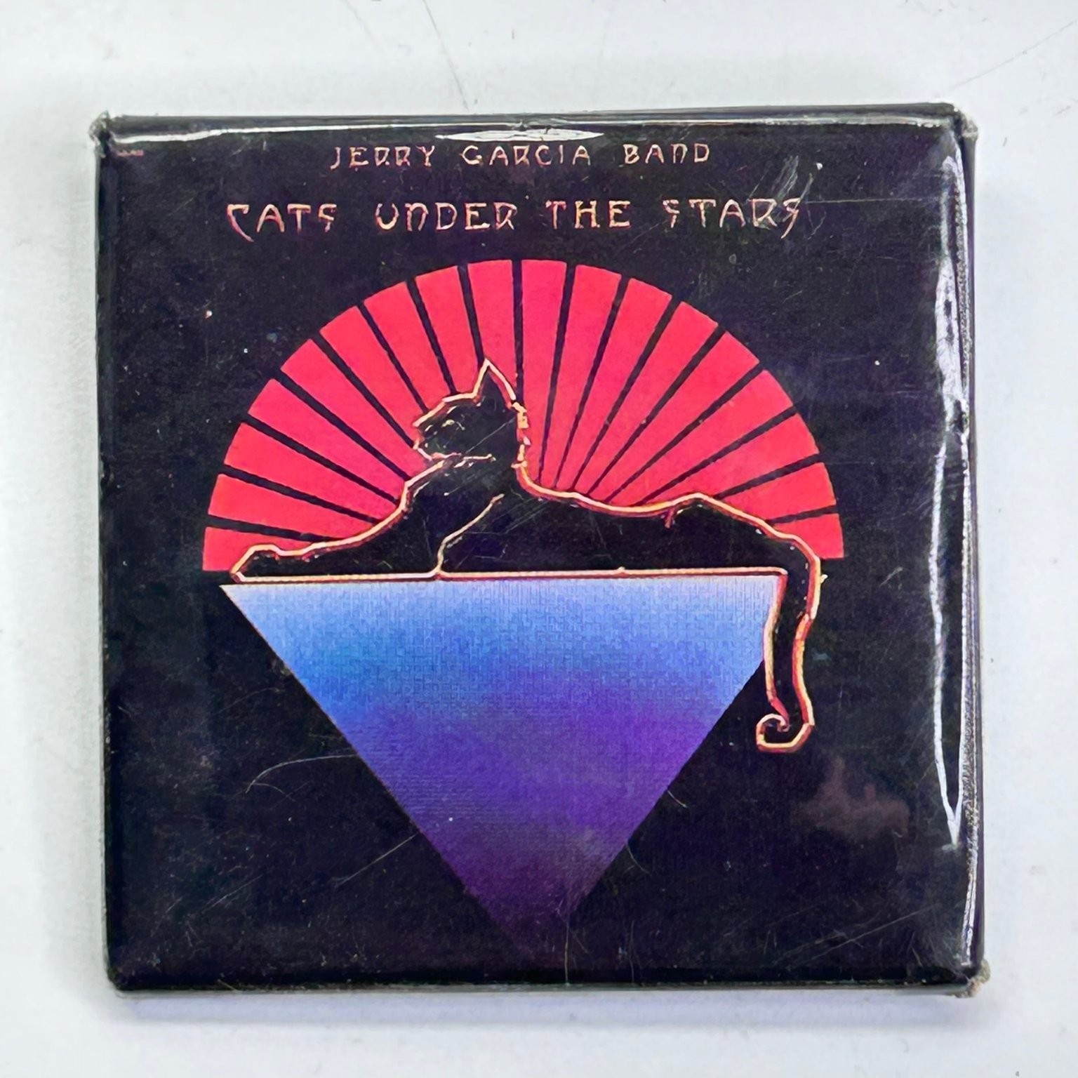 Jerry Garcia Band Cats Under the Stars Square Pin Badge UK I and J Products