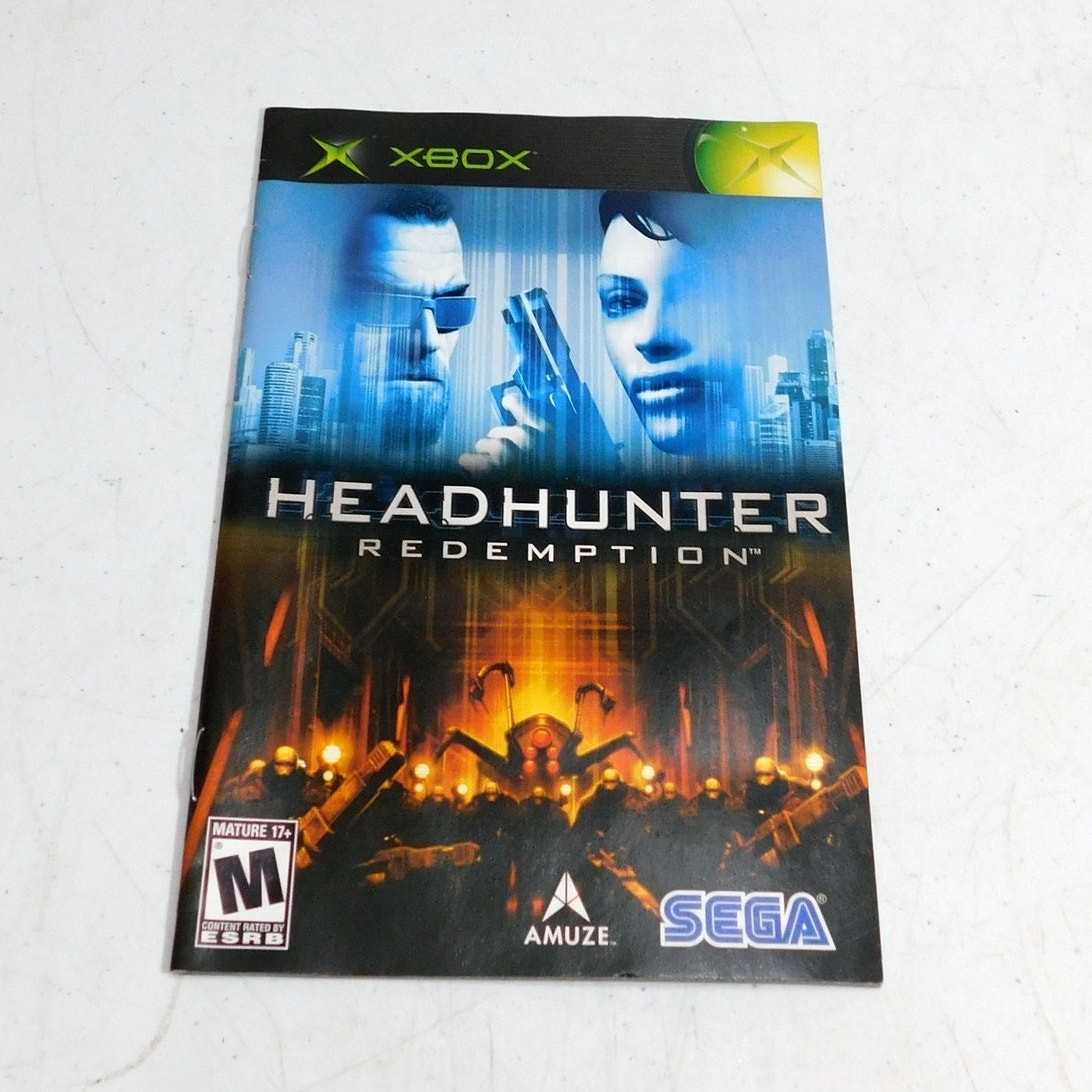 Headhunter Redemption Microsoft Original Xbox Replacement Manual Only