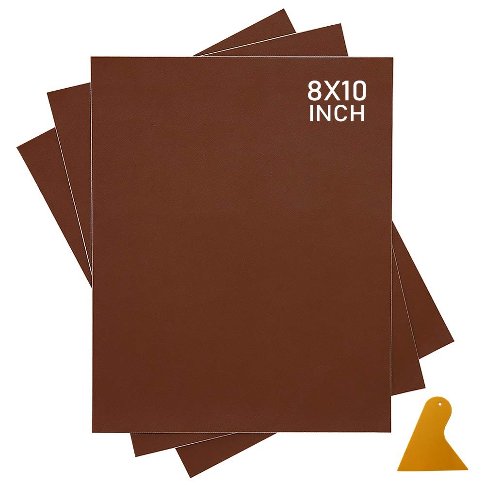 Leather Repair Patch for Drivers Seats Jackets 3 Pieces Self Adhesive Couch Kit