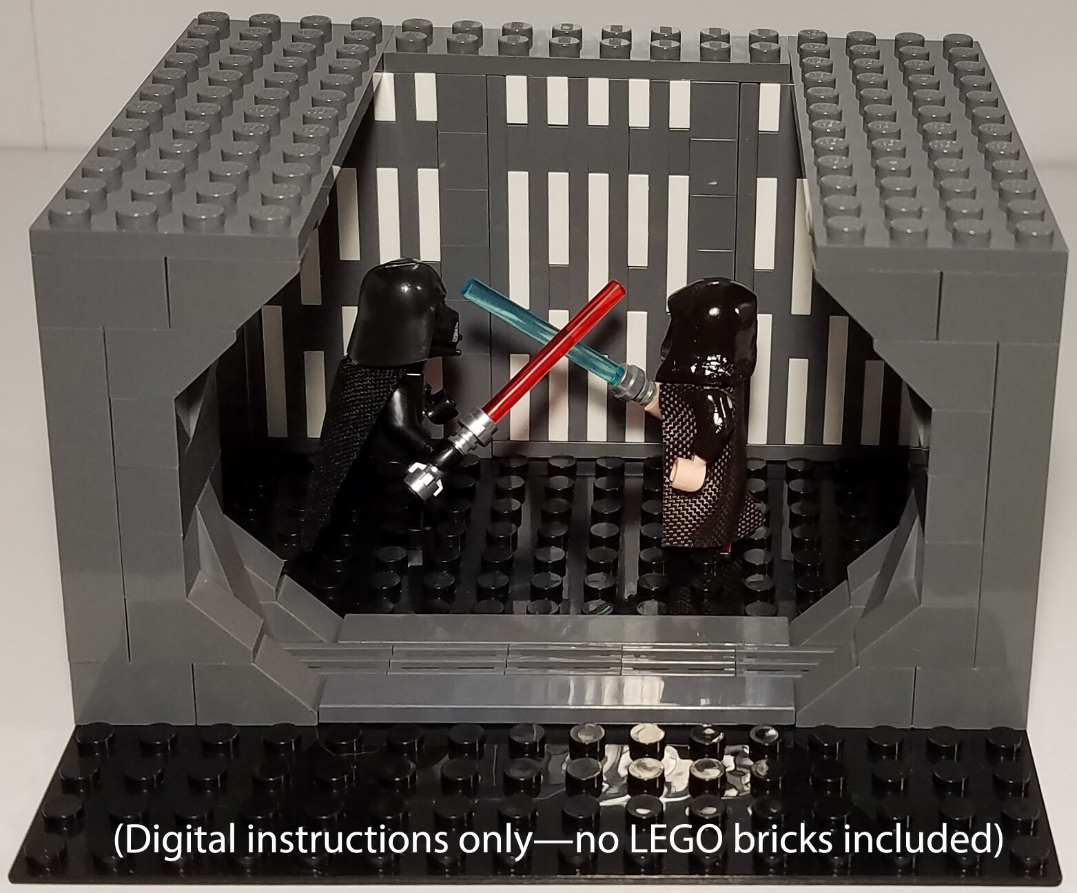 LEGO Star Was Darth Vader vs Obi-Wan Minifigure Duel MOC ** Instructions Only **