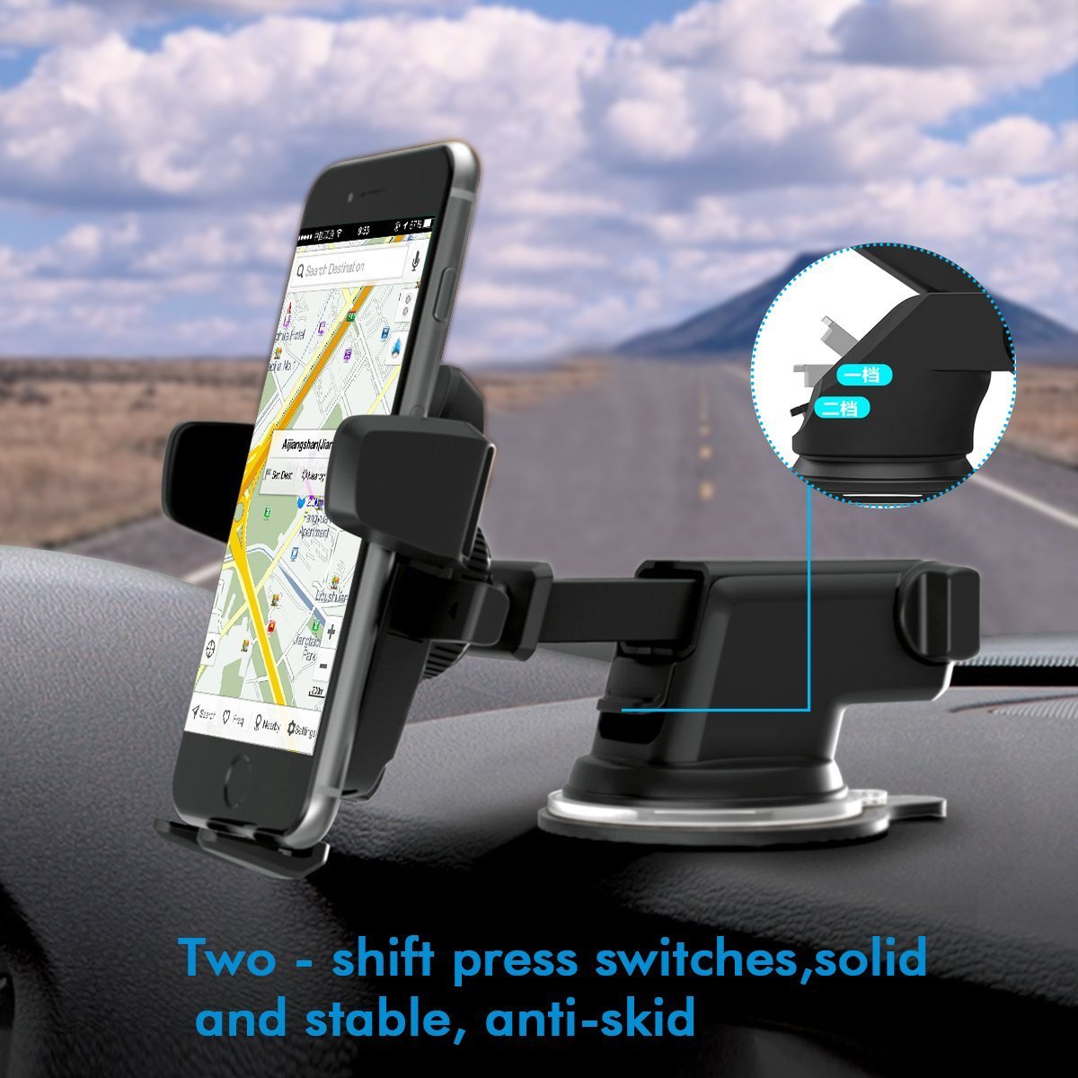 Universal 360º Car Holder Windshield Dashboard Mount Suction Cup For Cell Phone