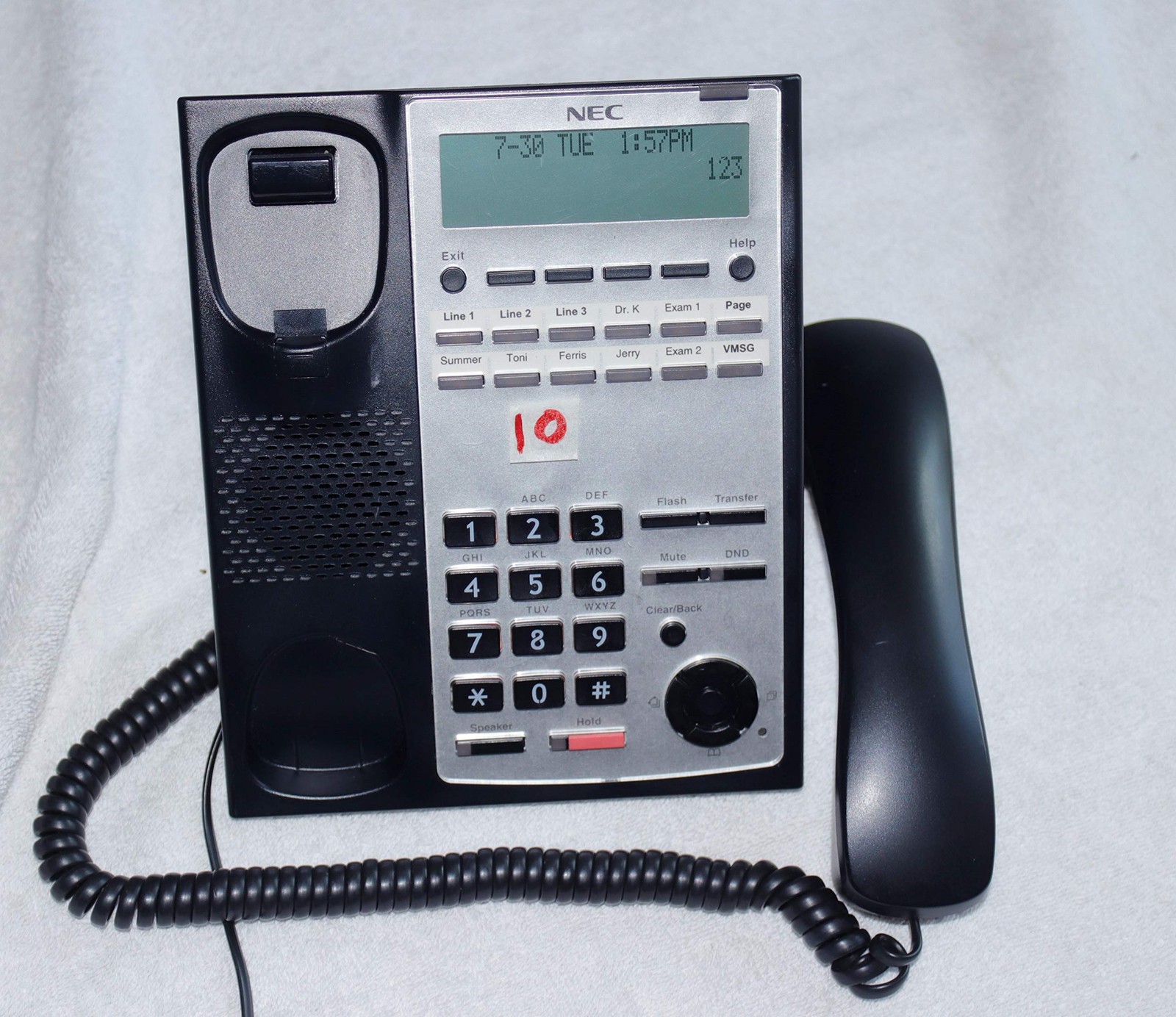 NEC SL1100 Phone IP4WW-12TXH-B-TEL (BK) 1100061 Telephone Black w Good LCD Rare