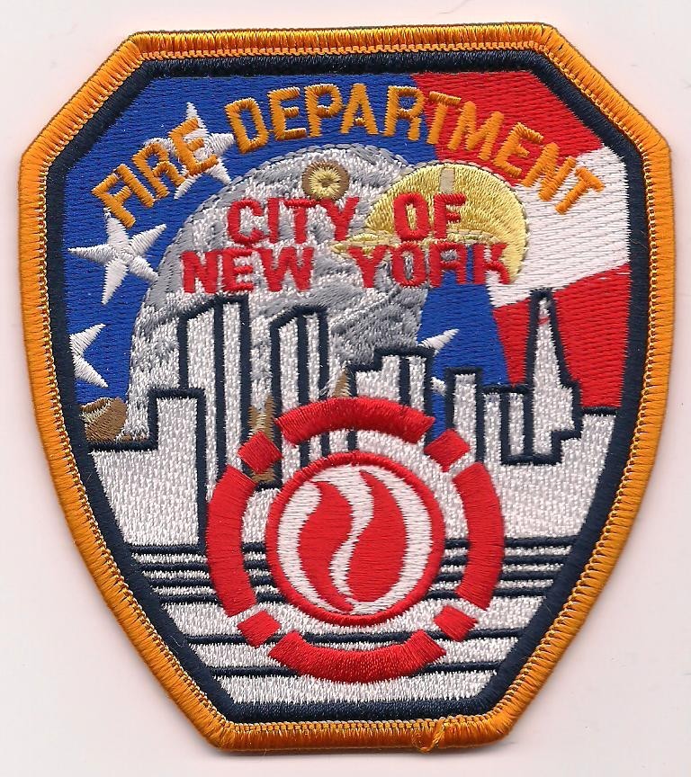 City of New York Fire Department - FDNY (new style), NY (3.75" x 4") fire patch