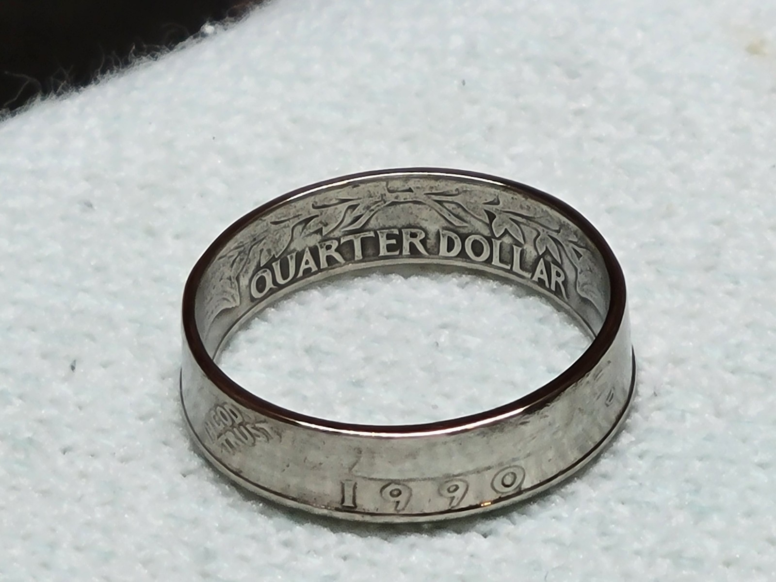 1990 - Size 11 Dated Quarter Coin Ring