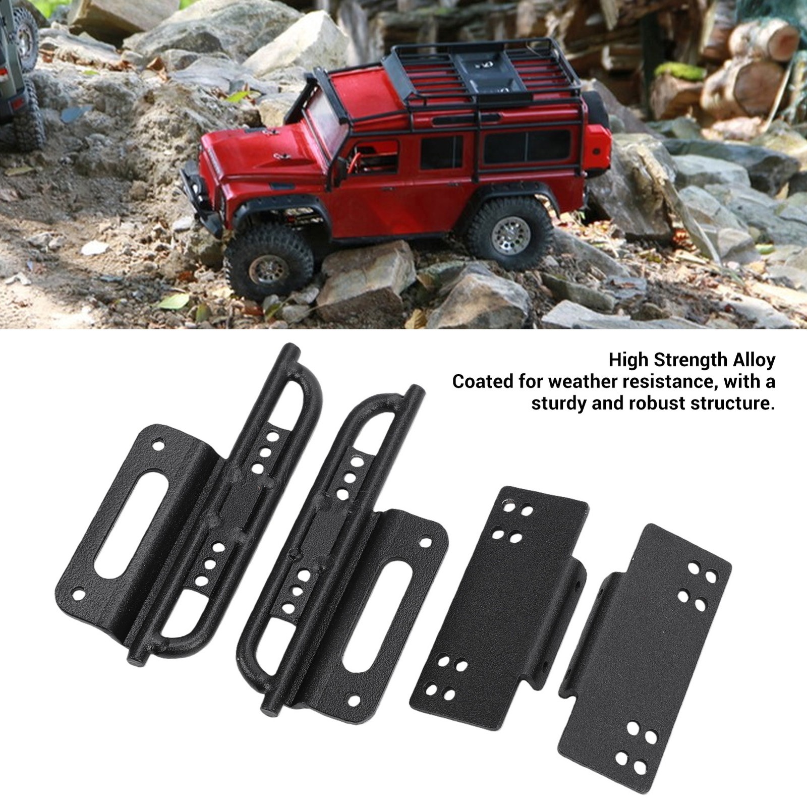 RC Car Pedals Replace for Axial SCX24 1/24 RC Cars Side Pedals Upgrade Part SET