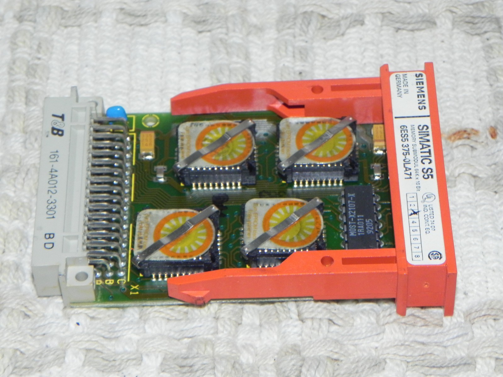 Siemens Simatic S5 Memory Submodule 6ES5 375-0LA71 128KB EPROM Has program on it