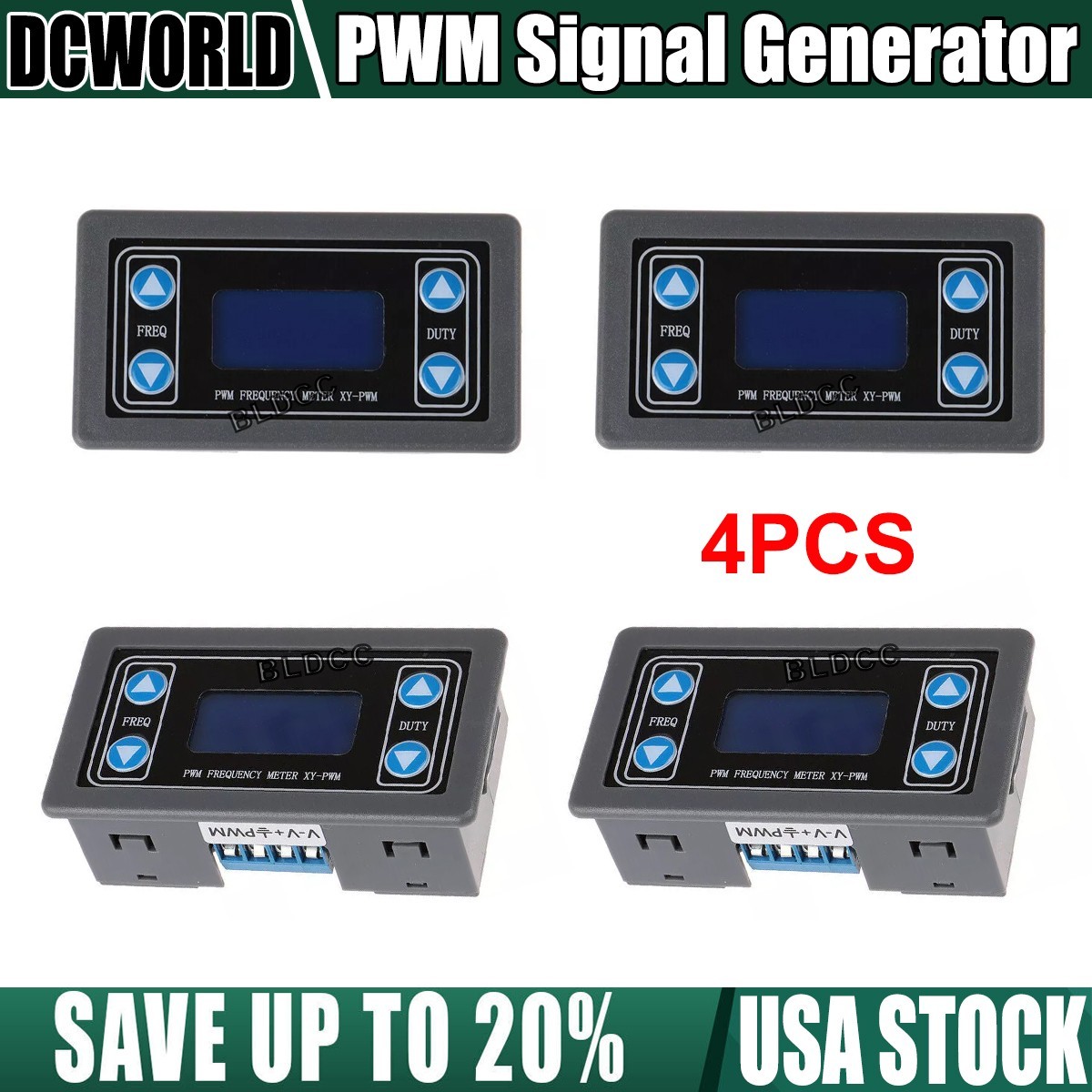 4PACK LCD PWM Signal Generator & Pulse Generator Frequency Duty Cycle Adjustable